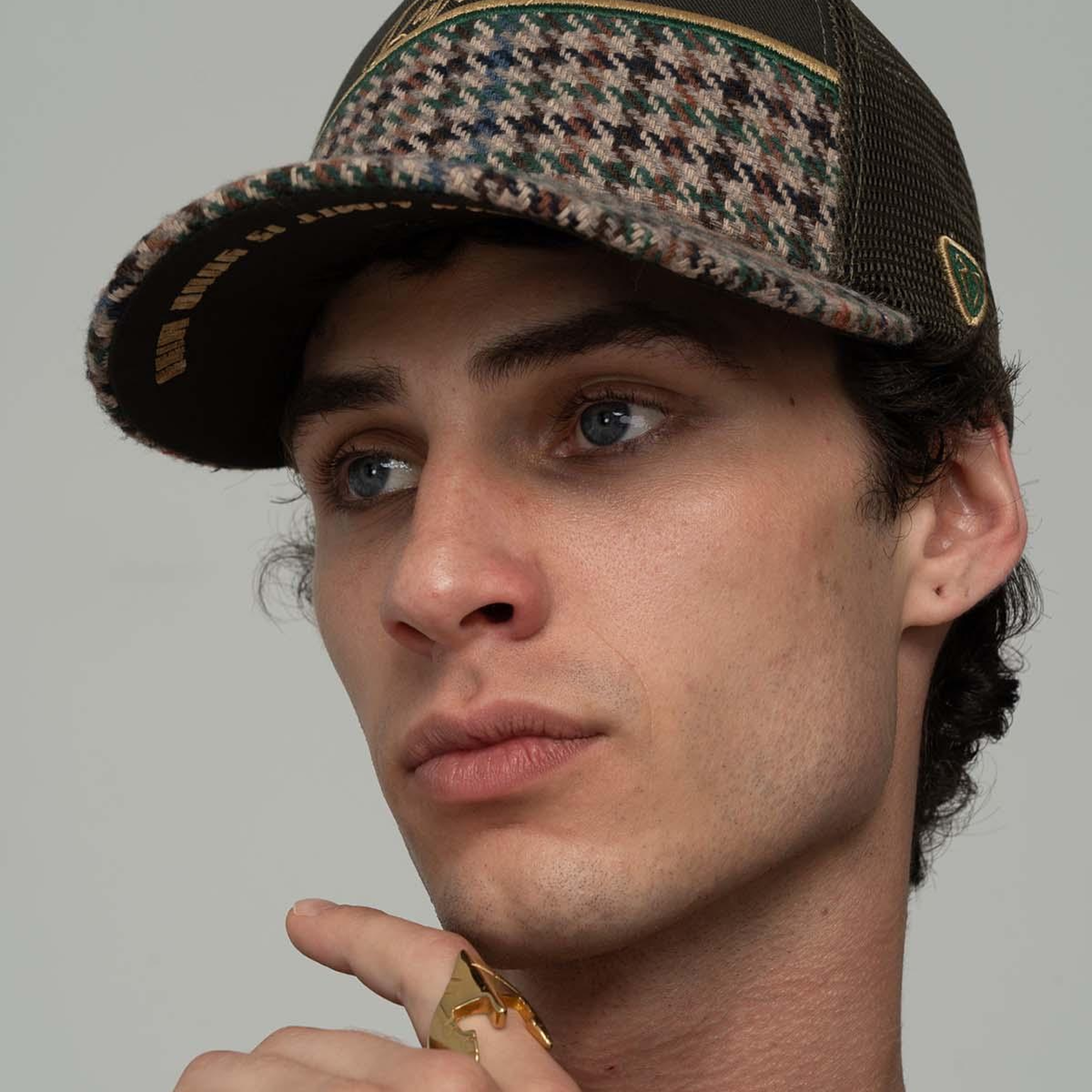 RustandRich - Trucker Hat-Curved Visor-Premium Collection-Royalty - Kadın Erkek - Haki