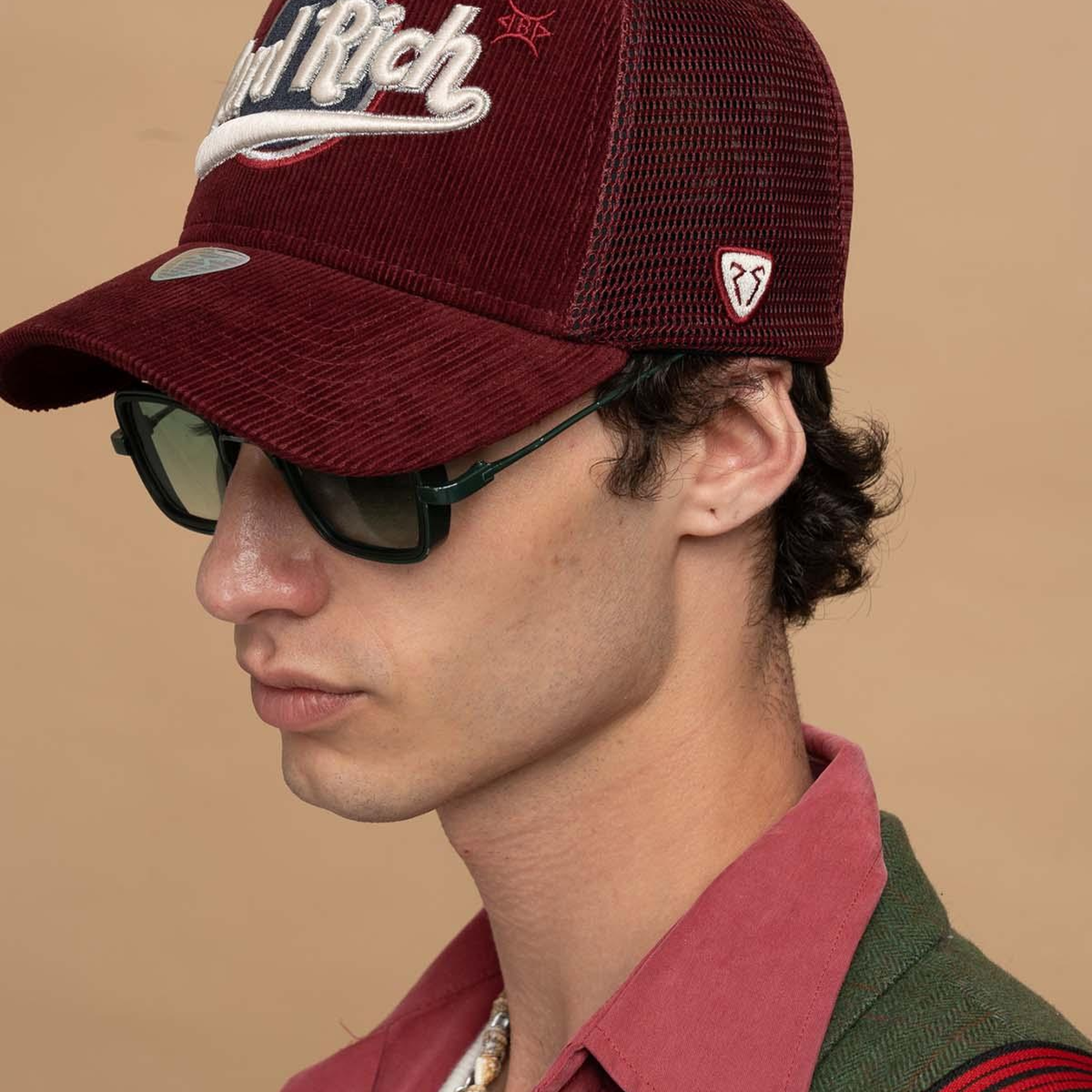 RustandRich - Trucker Hat-Hard Collection-Hard Rich - Kadın Erkek - Bordo