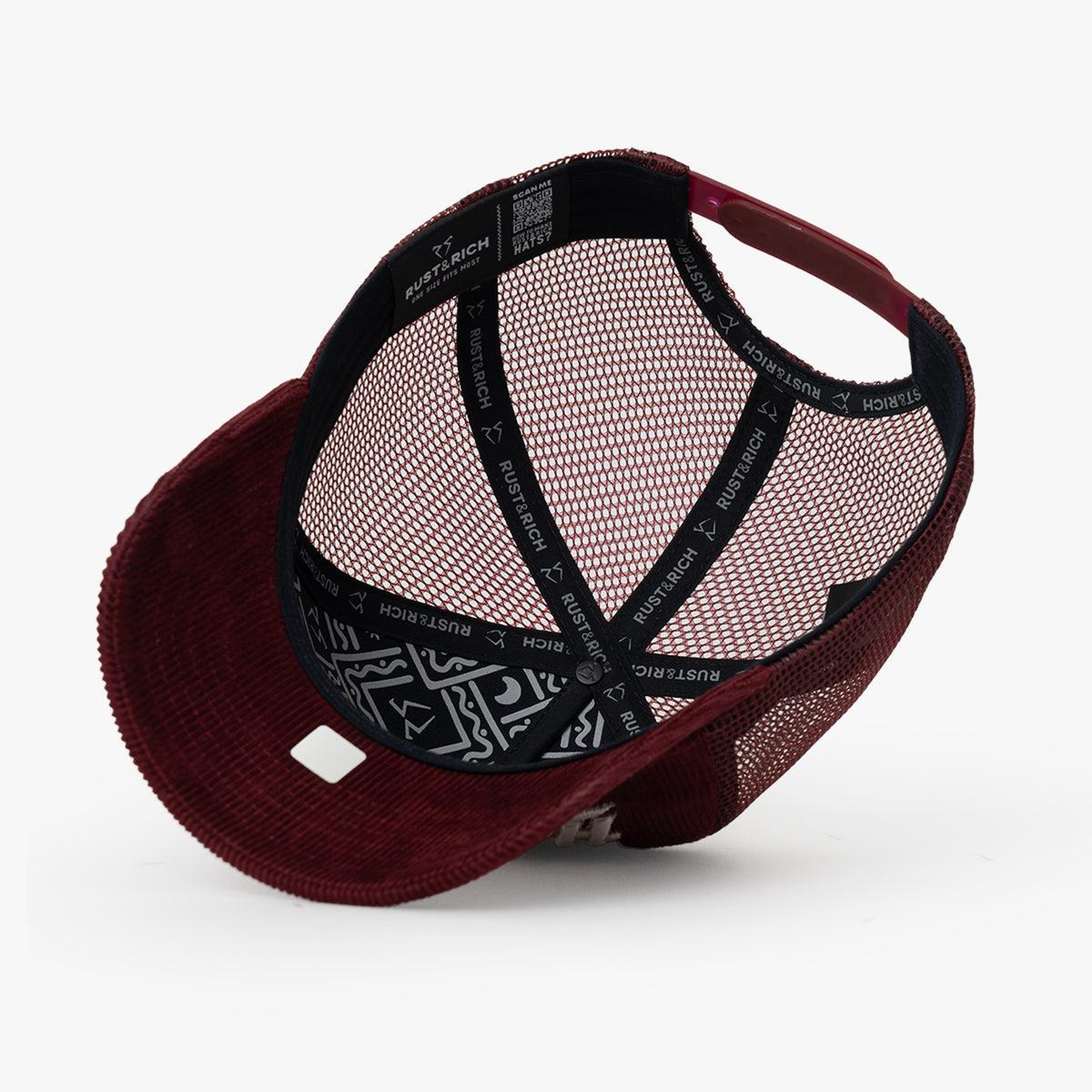 RustandRich - Trucker Hat-Hard Collection-Hard Rich - Kadın Erkek - Bordo