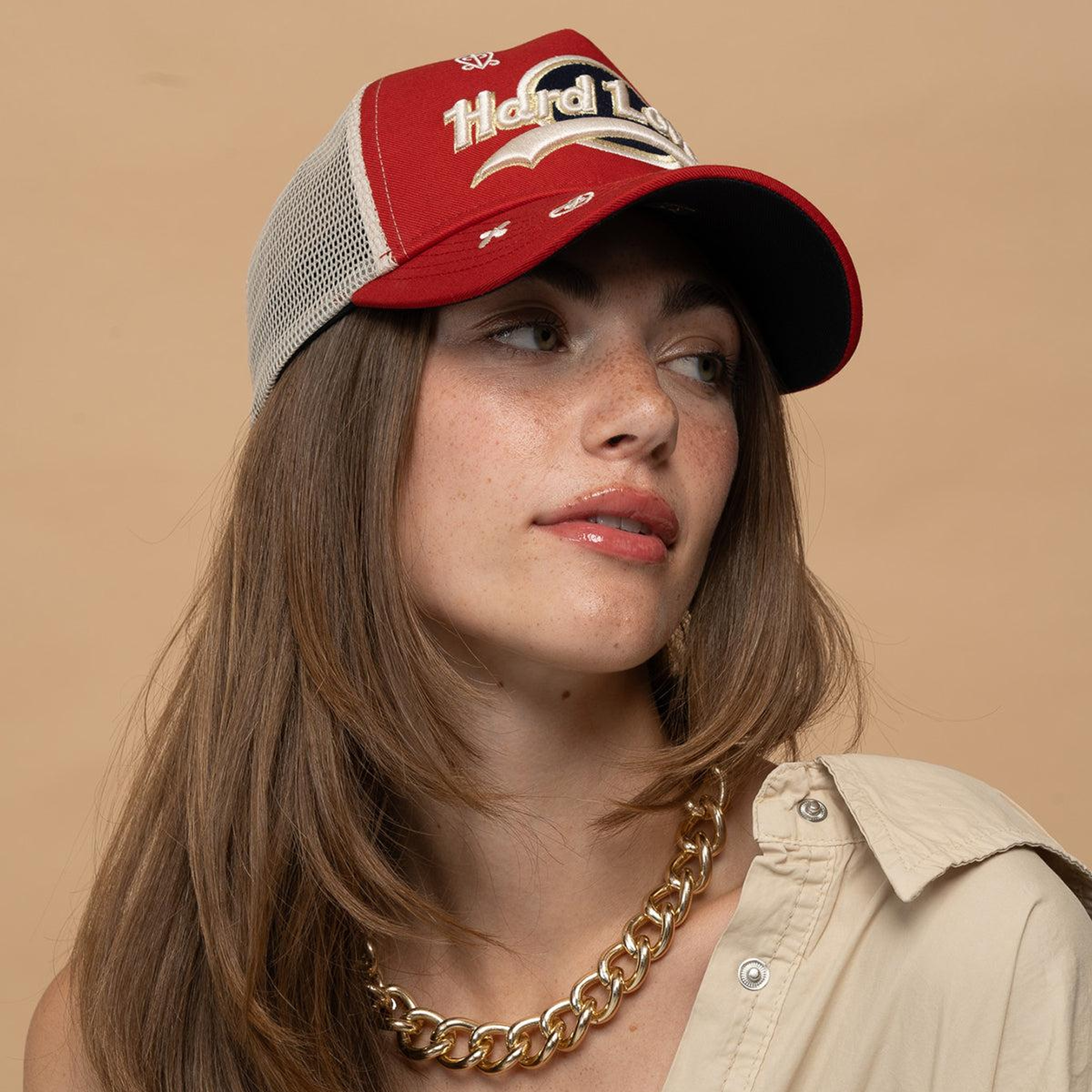 RustandRich - Trucker Hat-Hard Collection-Hard Love - Kadın Erkek - Kırmızı