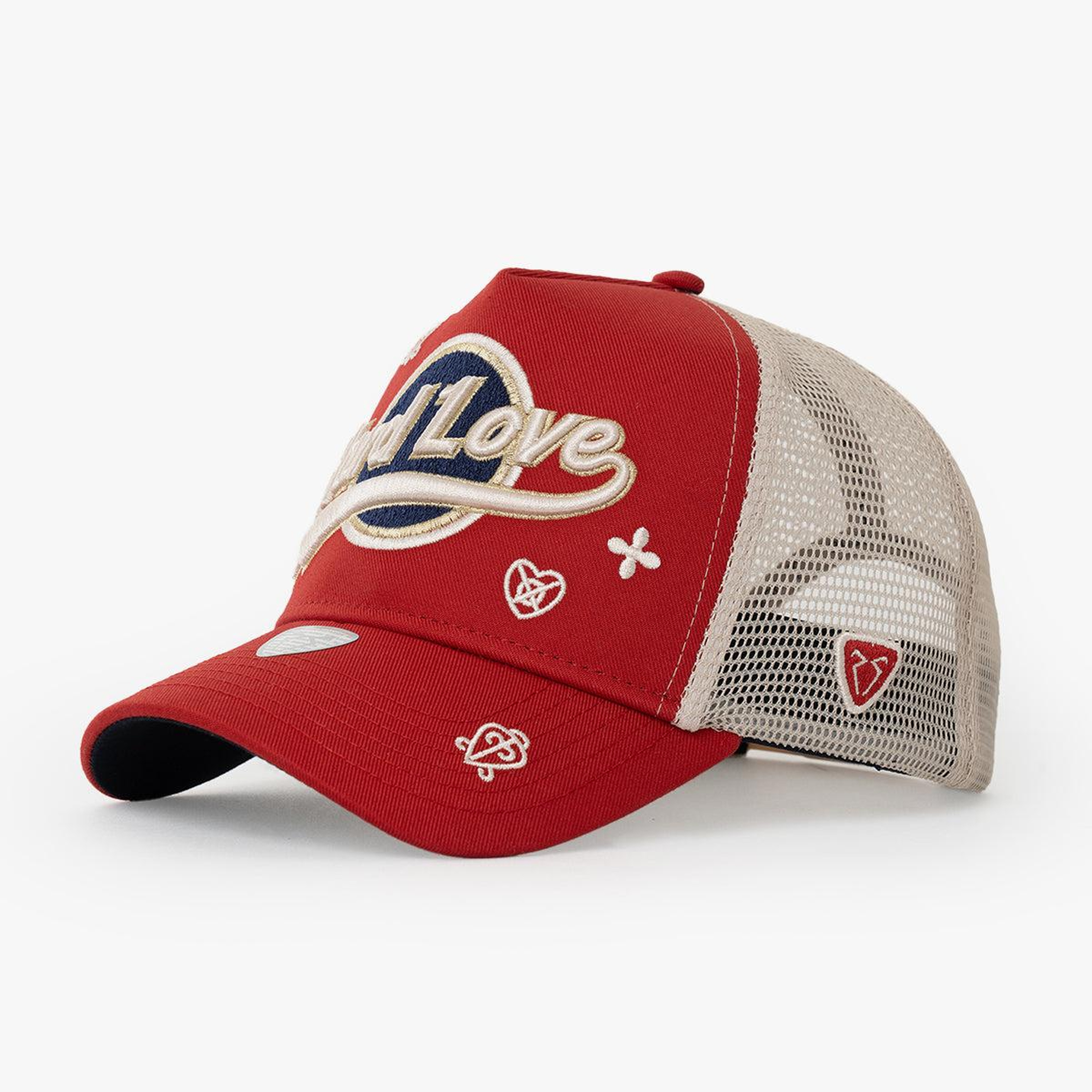 RustandRich - Trucker Hat-Hard Collection-Hard Love - Kadın Erkek - Kırmızı