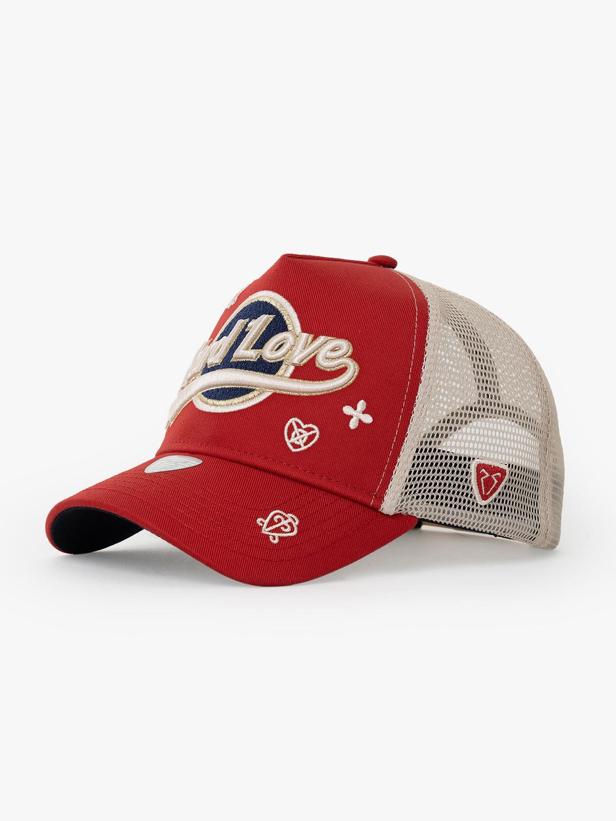 RustandRich - Trucker Hat-Hard Collection-Hard Love - Kadın Erkek - Kırmızı