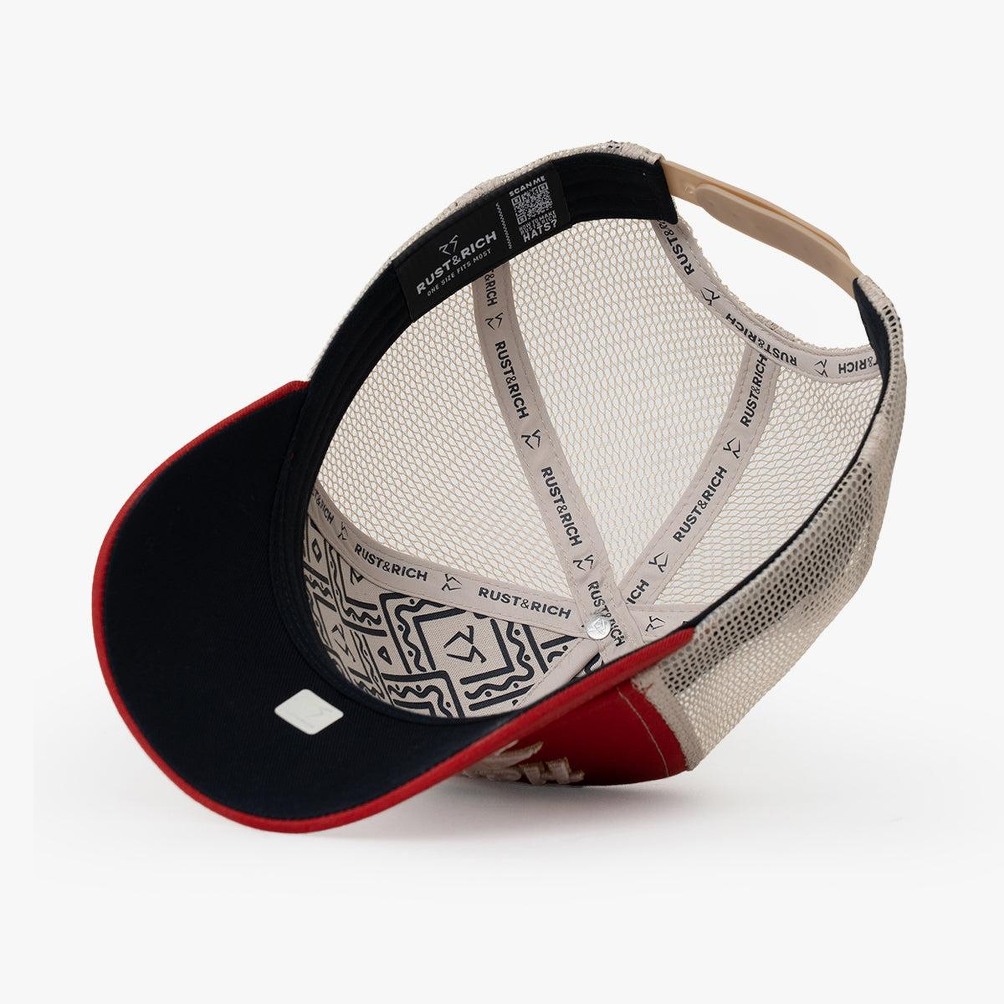 RustandRich - Trucker Hat-Hard Collection-Hard Love - Kadın Erkek - Kırmızı