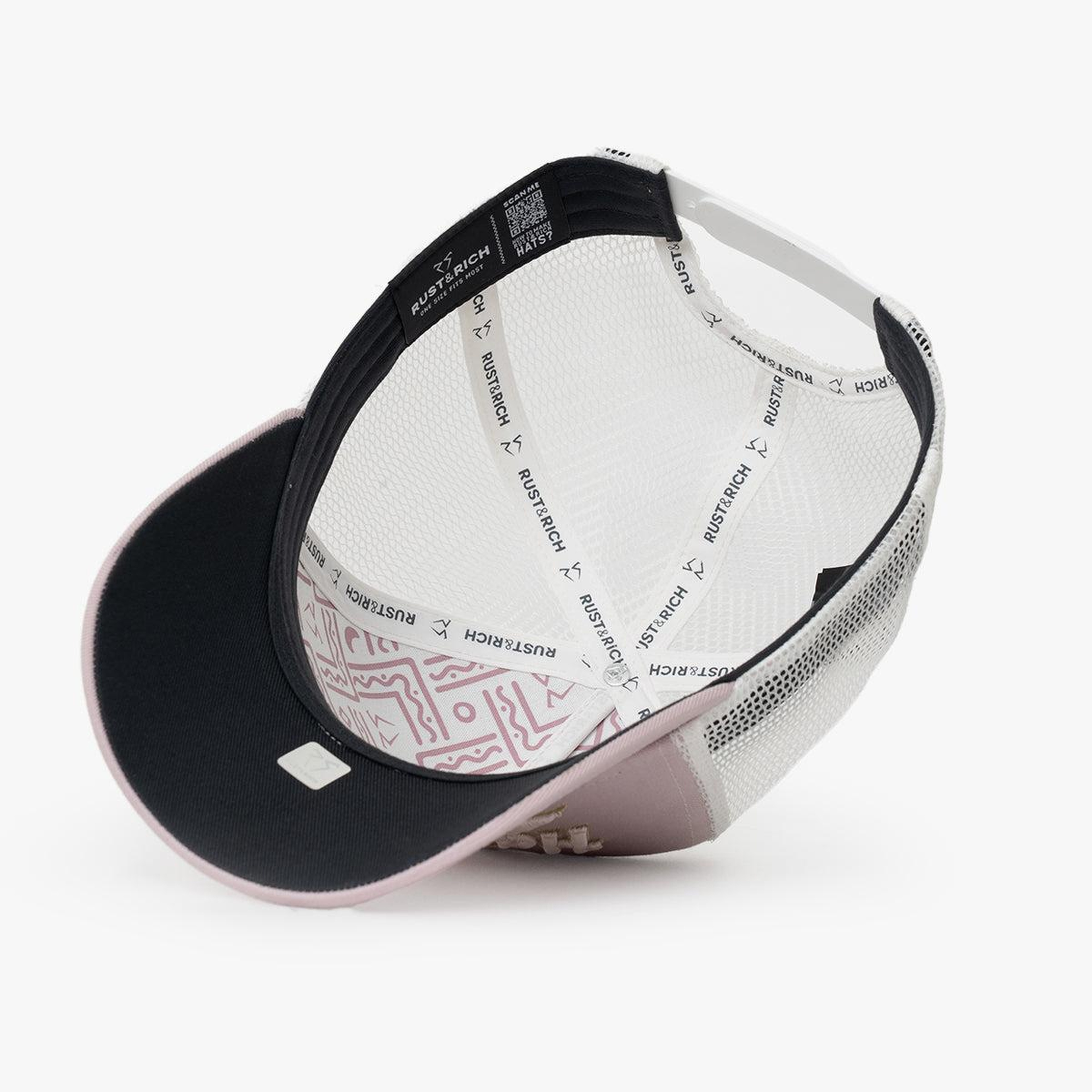 RustandRich - Trucker Hat-Hard Collection-Hard Love - Kadın Erkek - Pudra