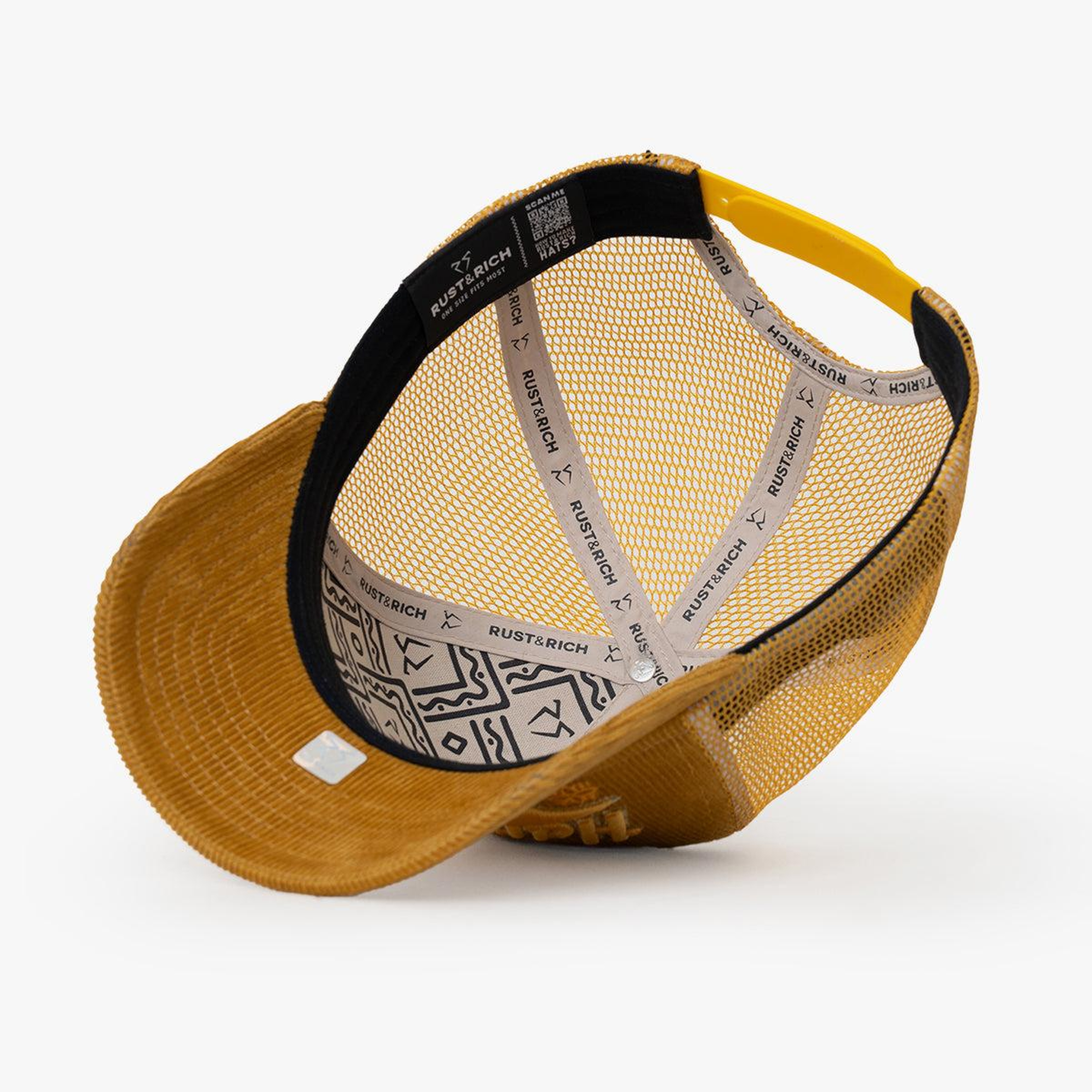 RustandRich - Trucker Hat-Hard Collection-Hard Rich - Kadın Erkek - Sarı