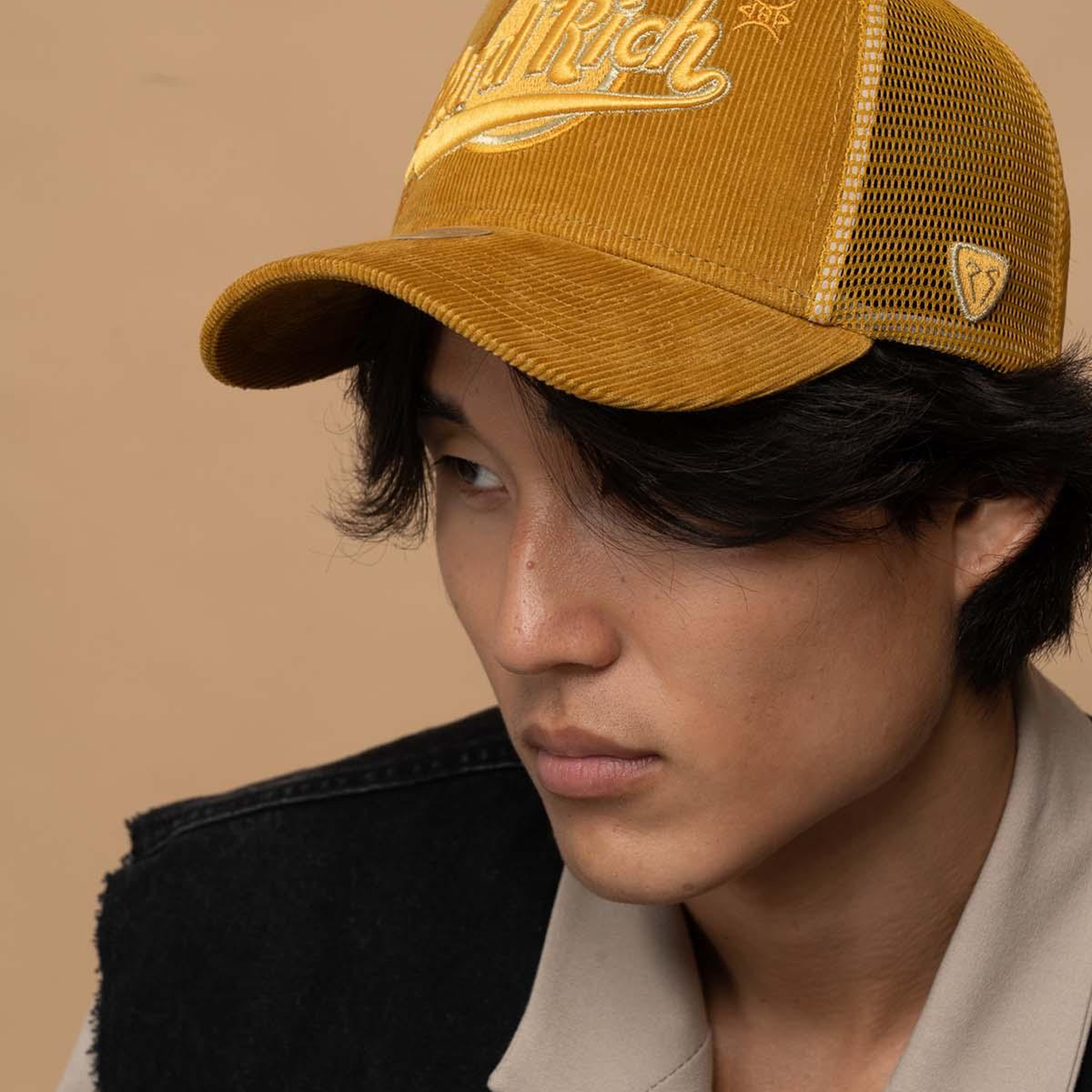 RustandRich - Trucker Hat-Hard Collection-Hard Rich - Kadın Erkek - Sarı