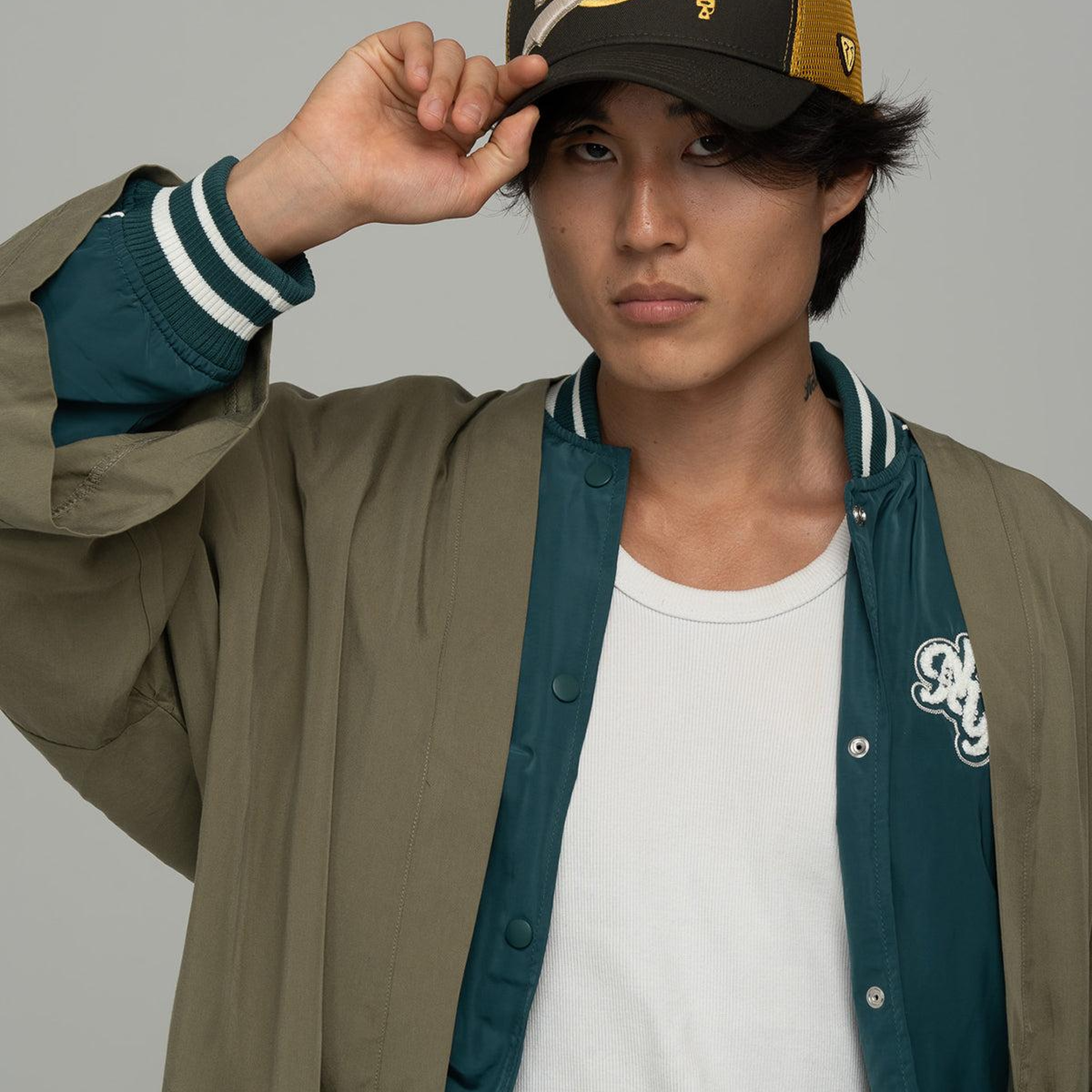 RustandRich - Trucker Hat-Hard Collection-Hard Jazz - Kadın Erkek - Haki