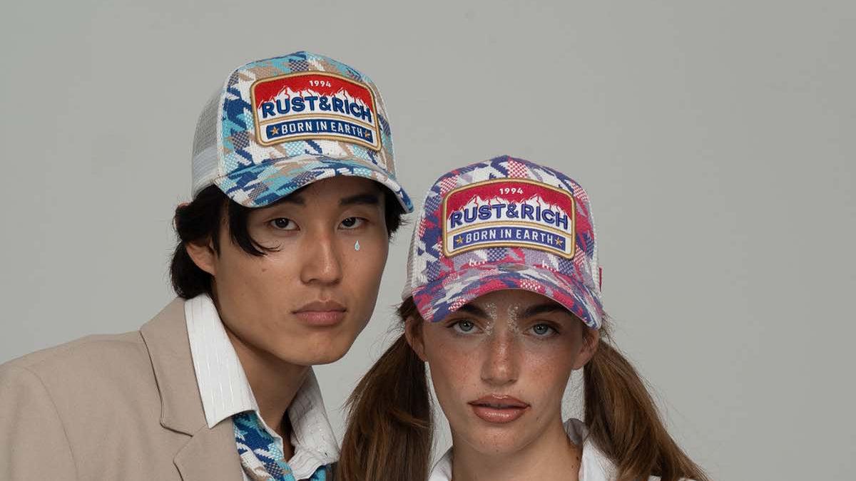 RustandRich - Trucker Hat-Urban Collection-Born In Earth - Kadın Erkek - Mavi