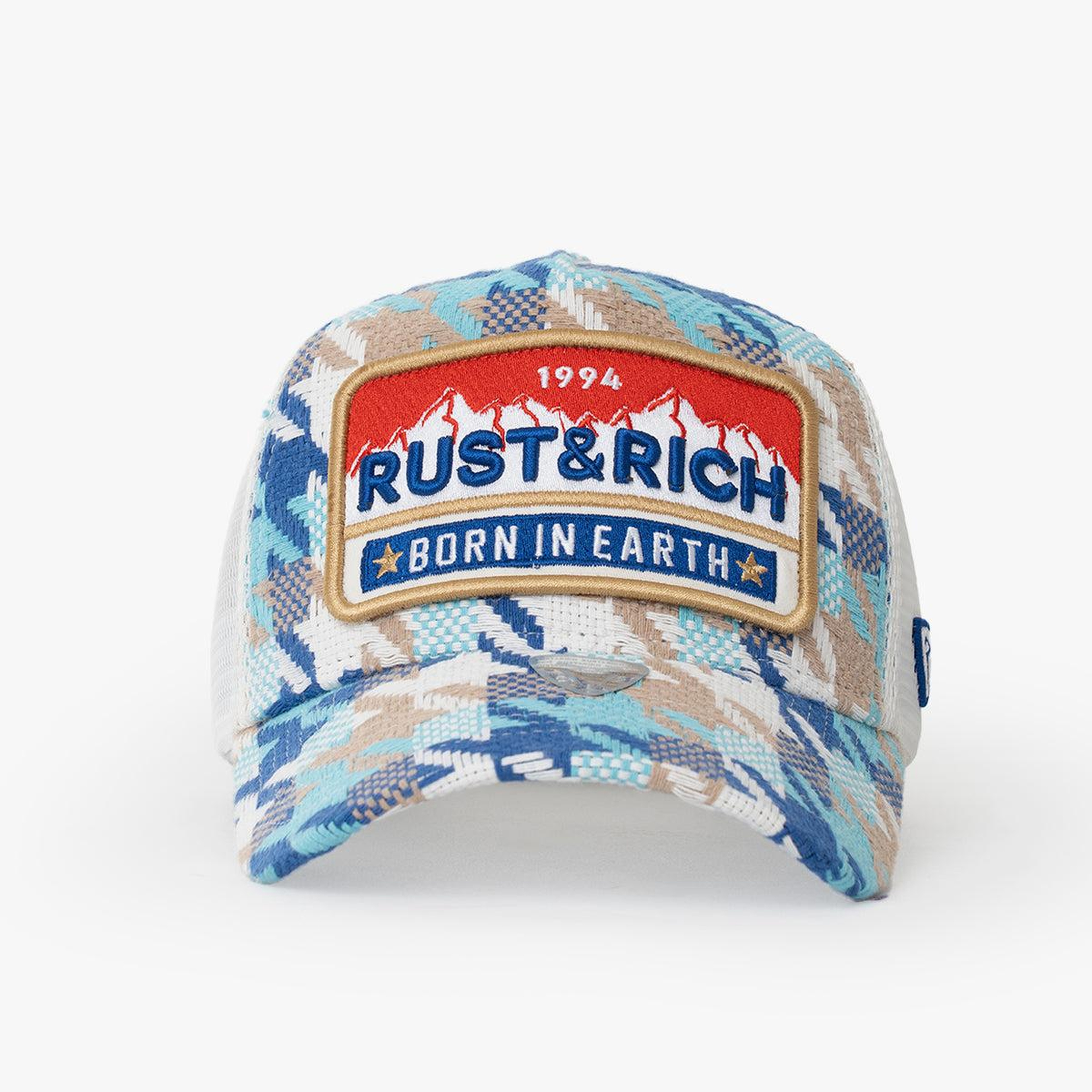 RustandRich - Trucker Hat-Urban Collection-Born In Earth - Kadın Erkek - Mavi