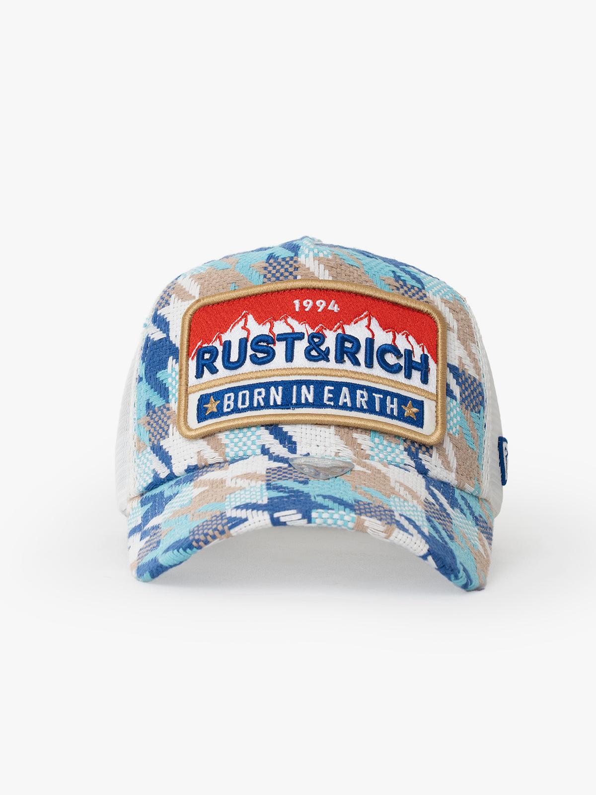 RustandRich - Trucker Hat-Urban Collection-Born In Earth - Kadın Erkek - Mavi