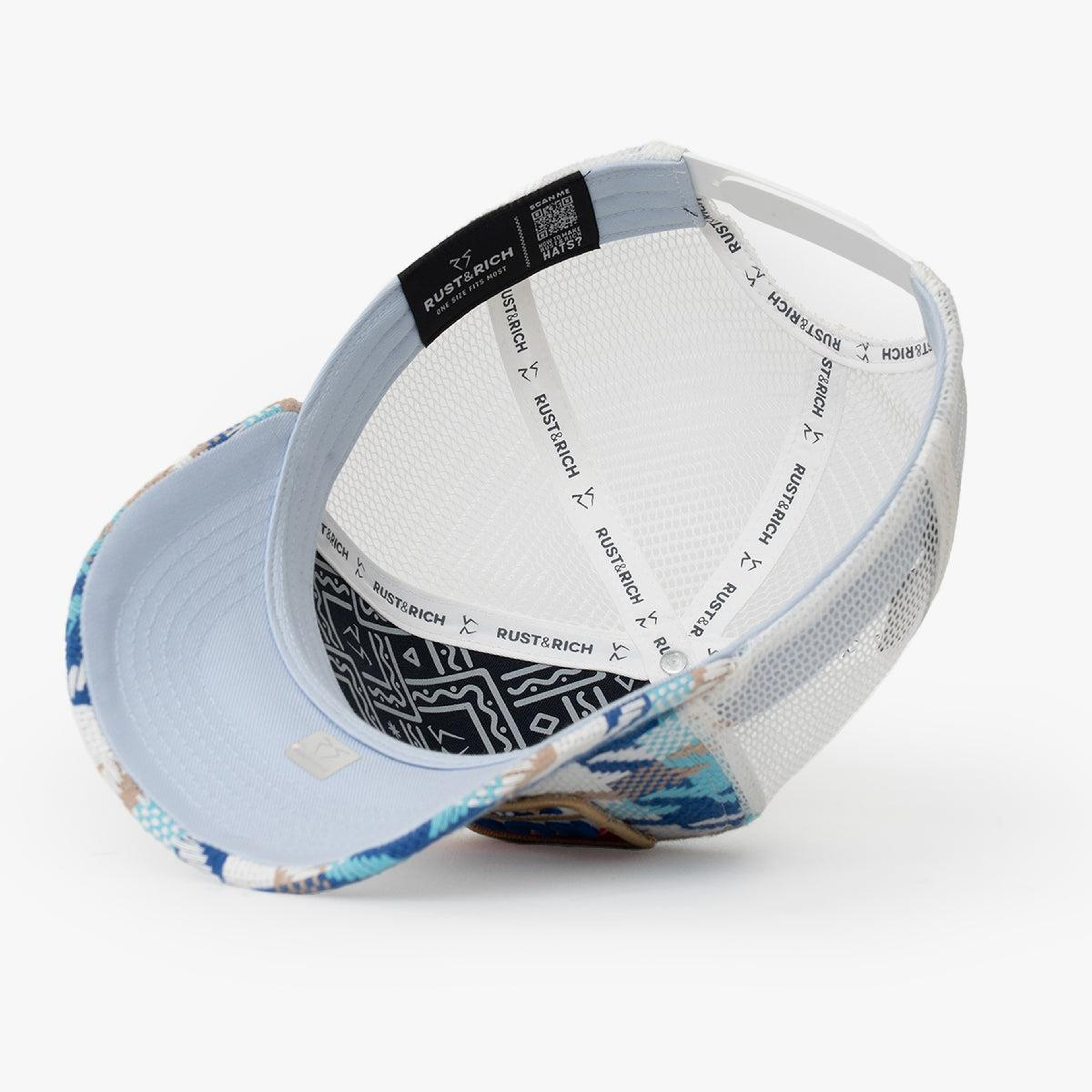 RustandRich - Trucker Hat-Urban Collection-Born In Earth - Kadın Erkek - Mavi