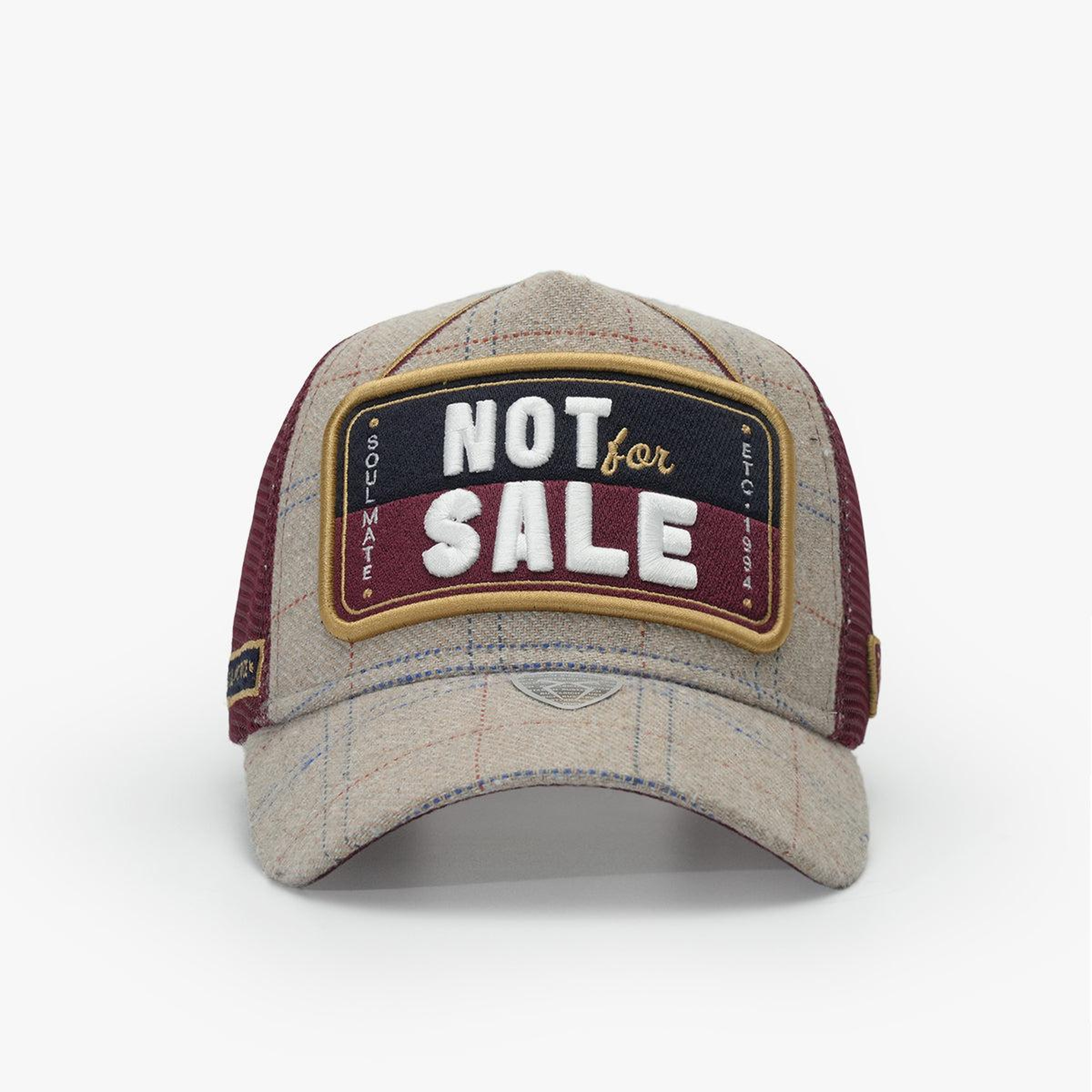 RustandRich - Trucker Hat-Motto Collection-Not For Sale - Kadın Erkek - Bordo