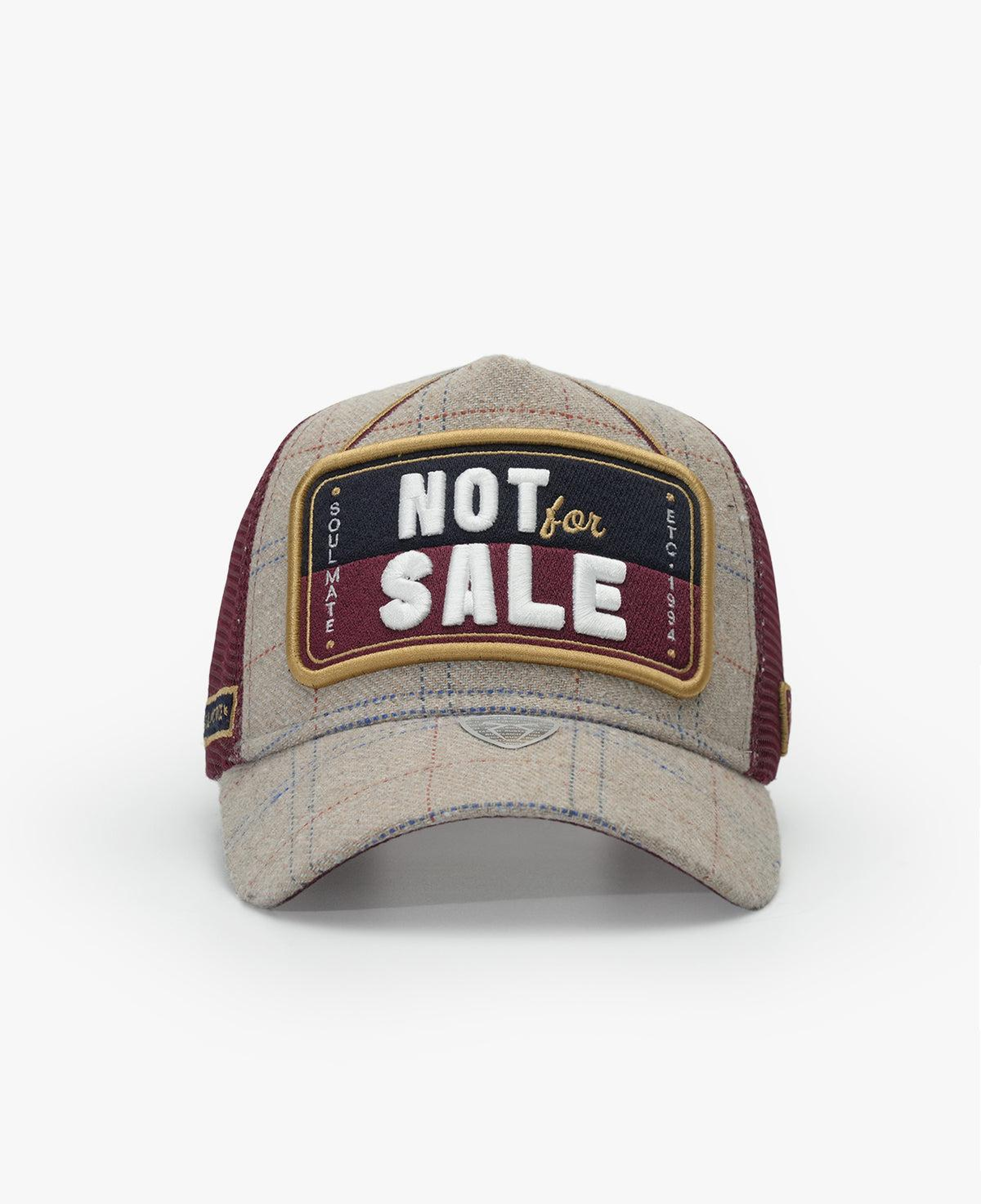 RustandRich - Trucker Hat-Motto Collection-Not For Sale - Kadın Erkek - Bordo