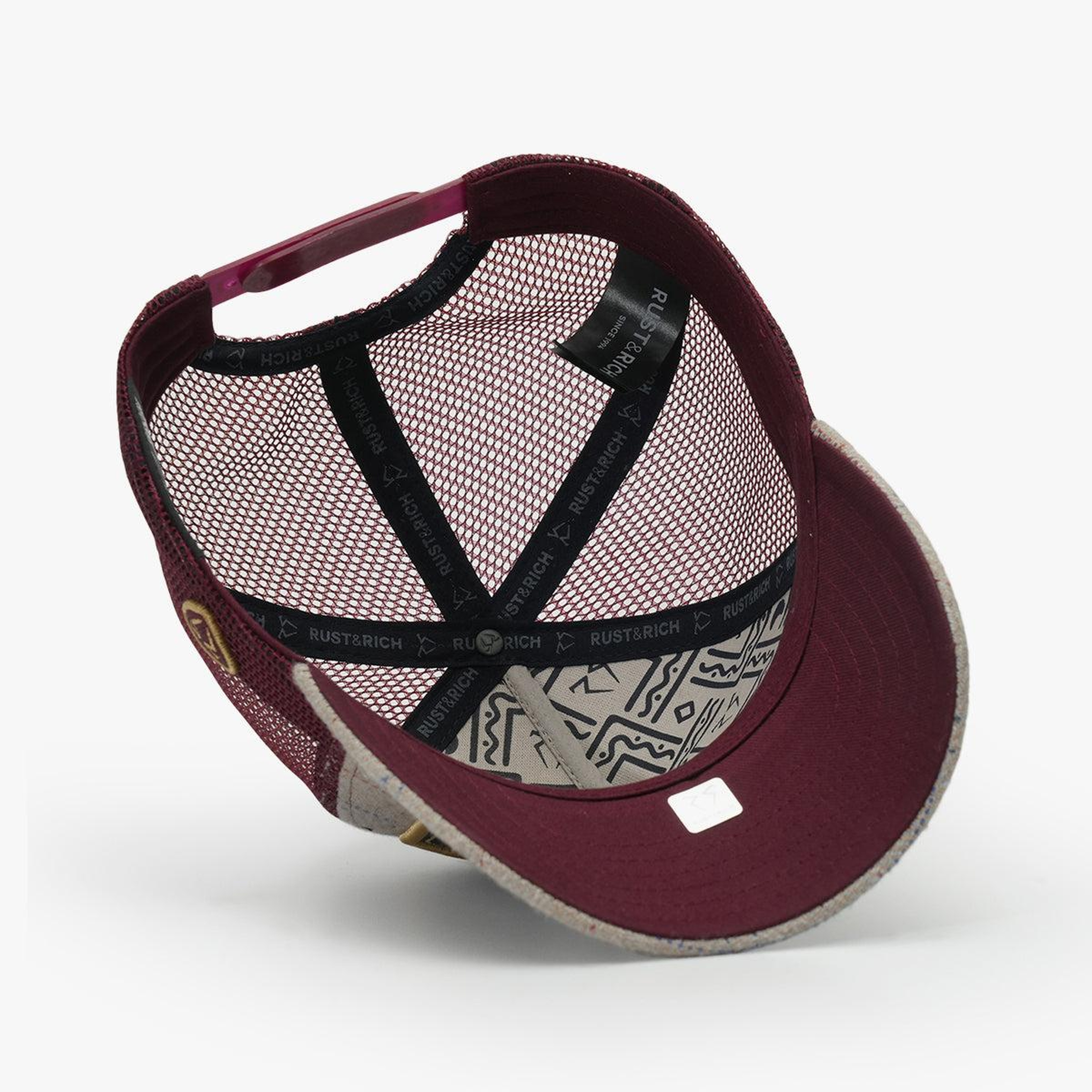 RustandRich - Trucker Hat-Motto Collection-Not For Sale - Kadın Erkek - Bordo