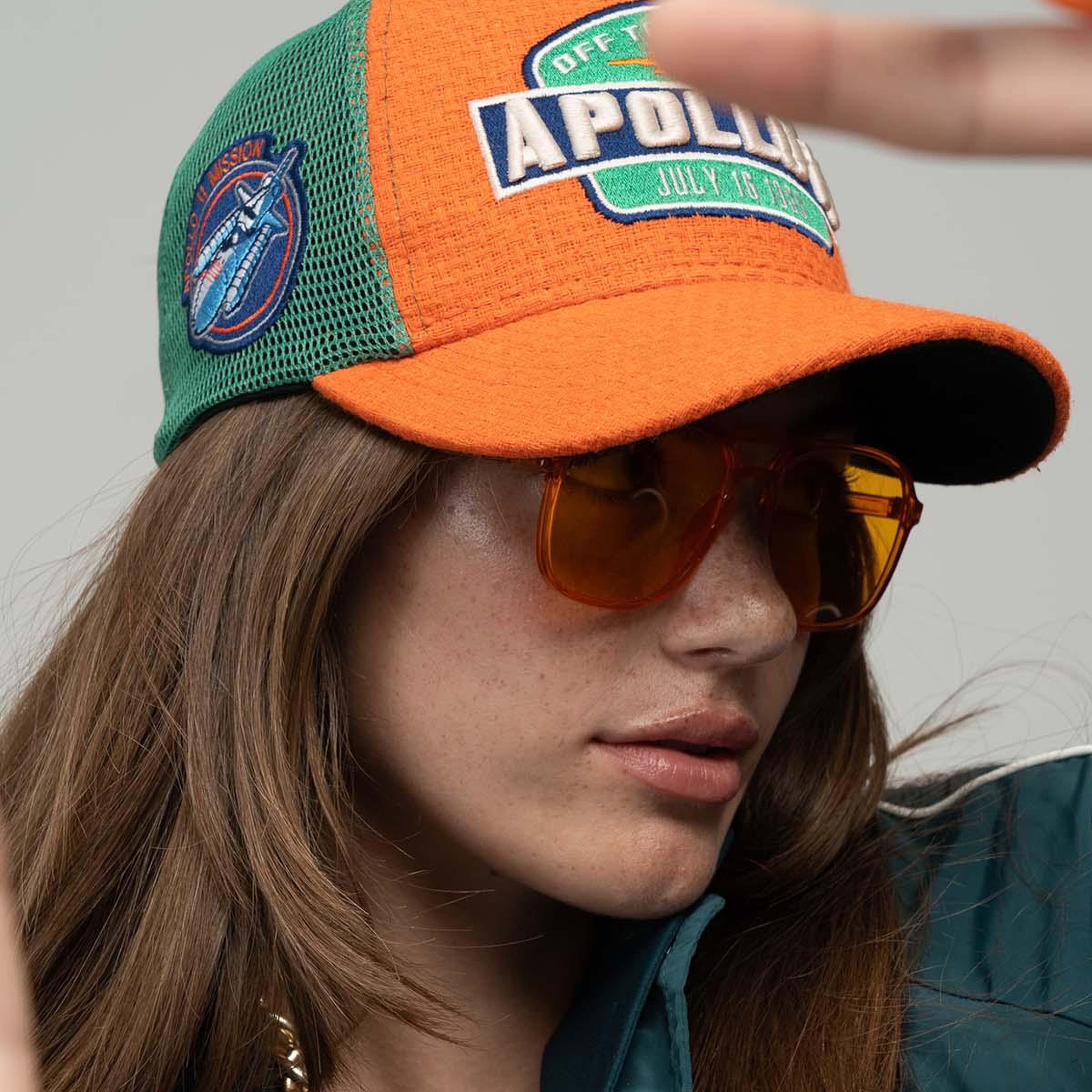 RustandRich - Trucker Hat-Curved Visor-Urban Collection-Apollo - Kadın Erkek - Turuncu