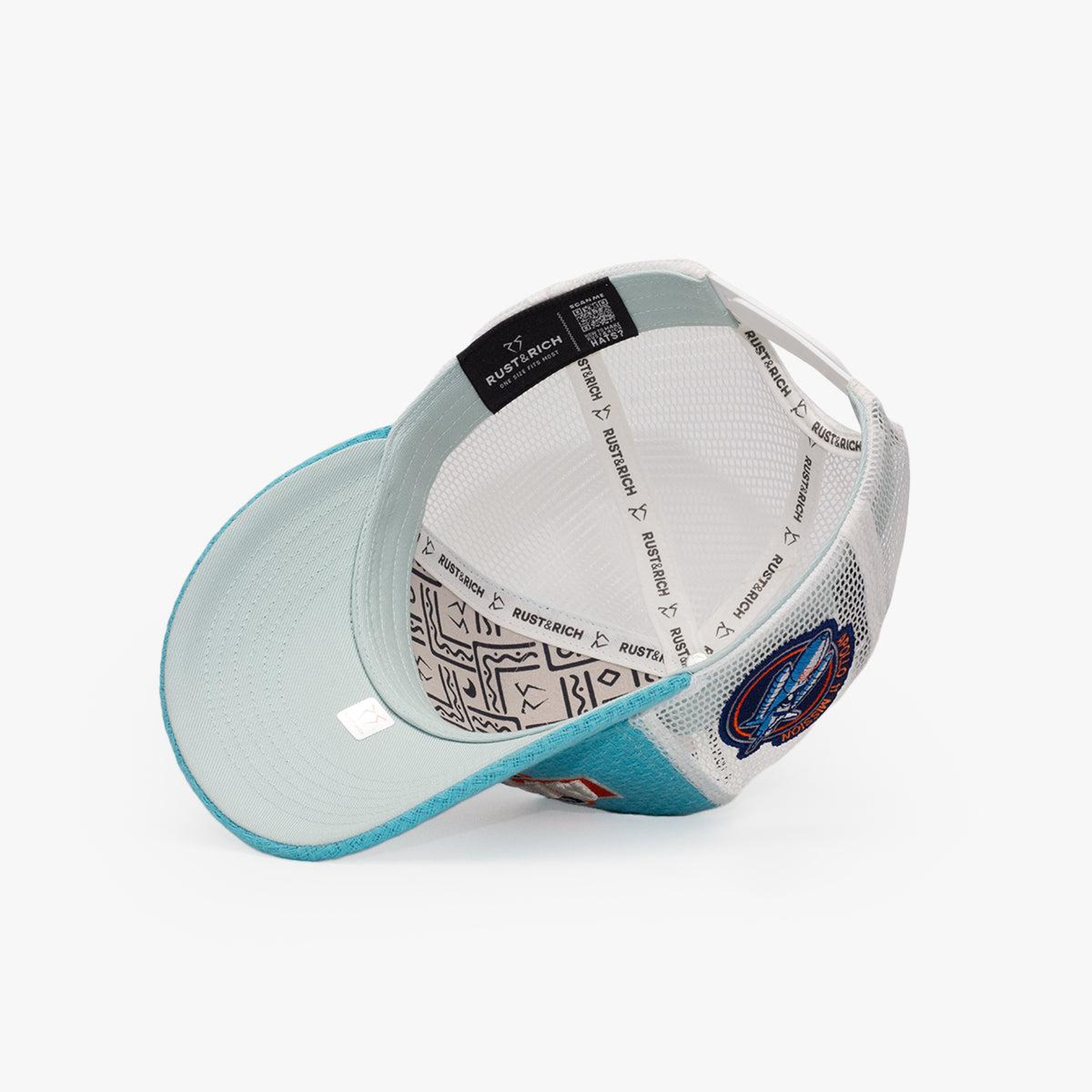 RustandRich - Trucker Hat-Curved Visor-Urban Collection-Apollo - Kadın Erkek - Mavi