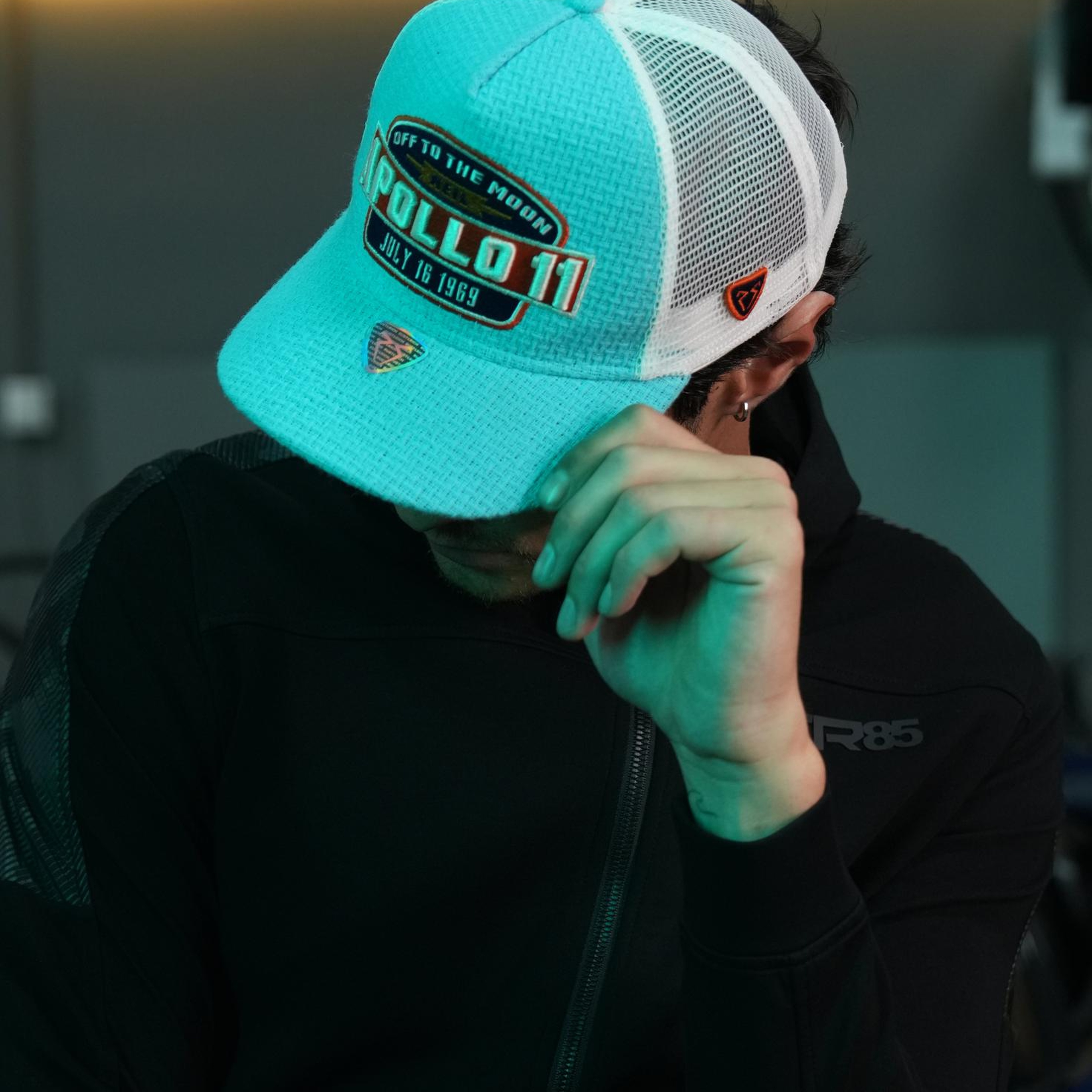 RustandRich - Trucker Hat-Curved Visor-Urban Collection-Apollo - Kadın Erkek - Mavi