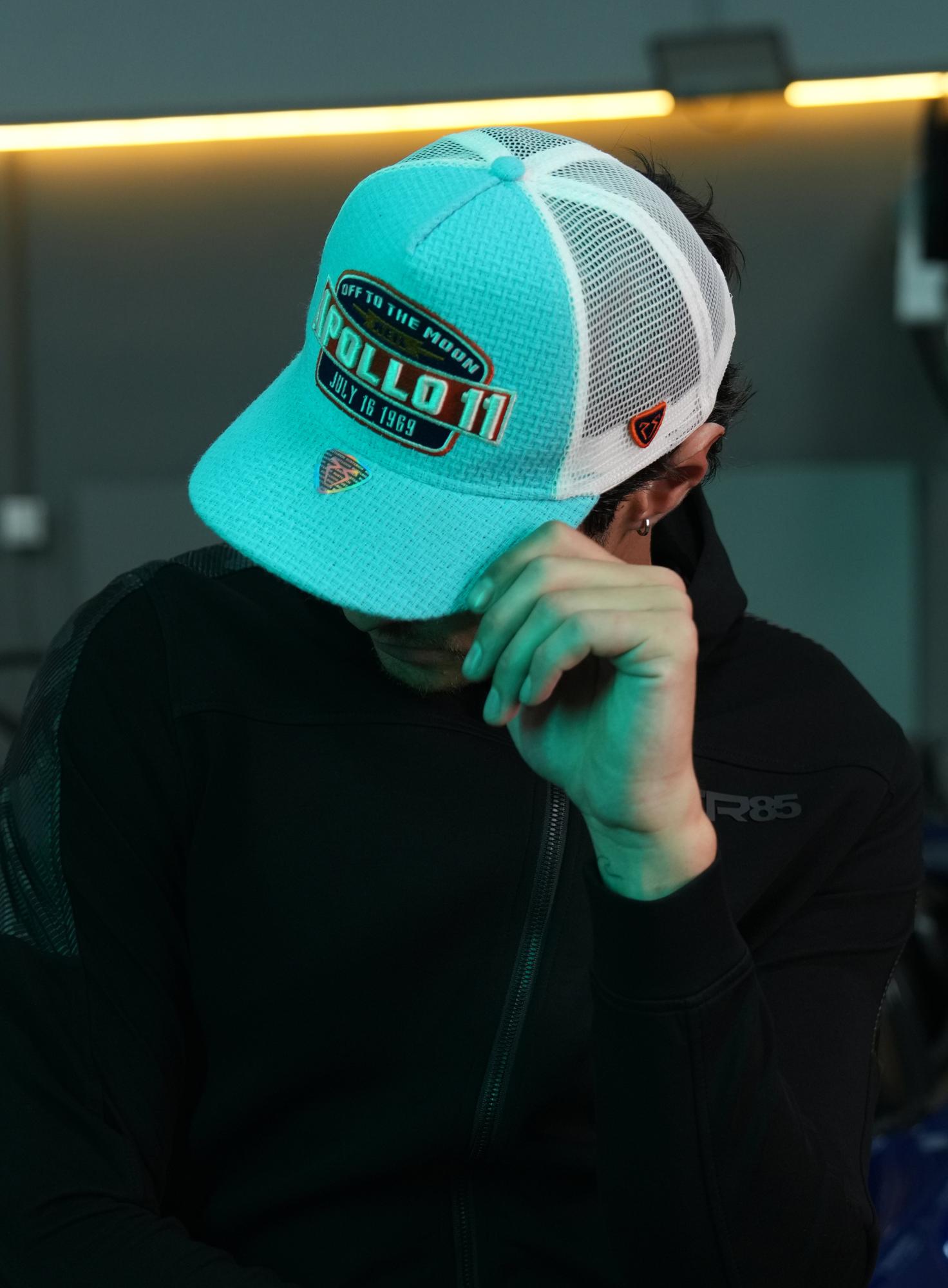 RustandRich - Trucker Hat-Curved Visor-Urban Collection-Apollo - Kadın Erkek - Mavi