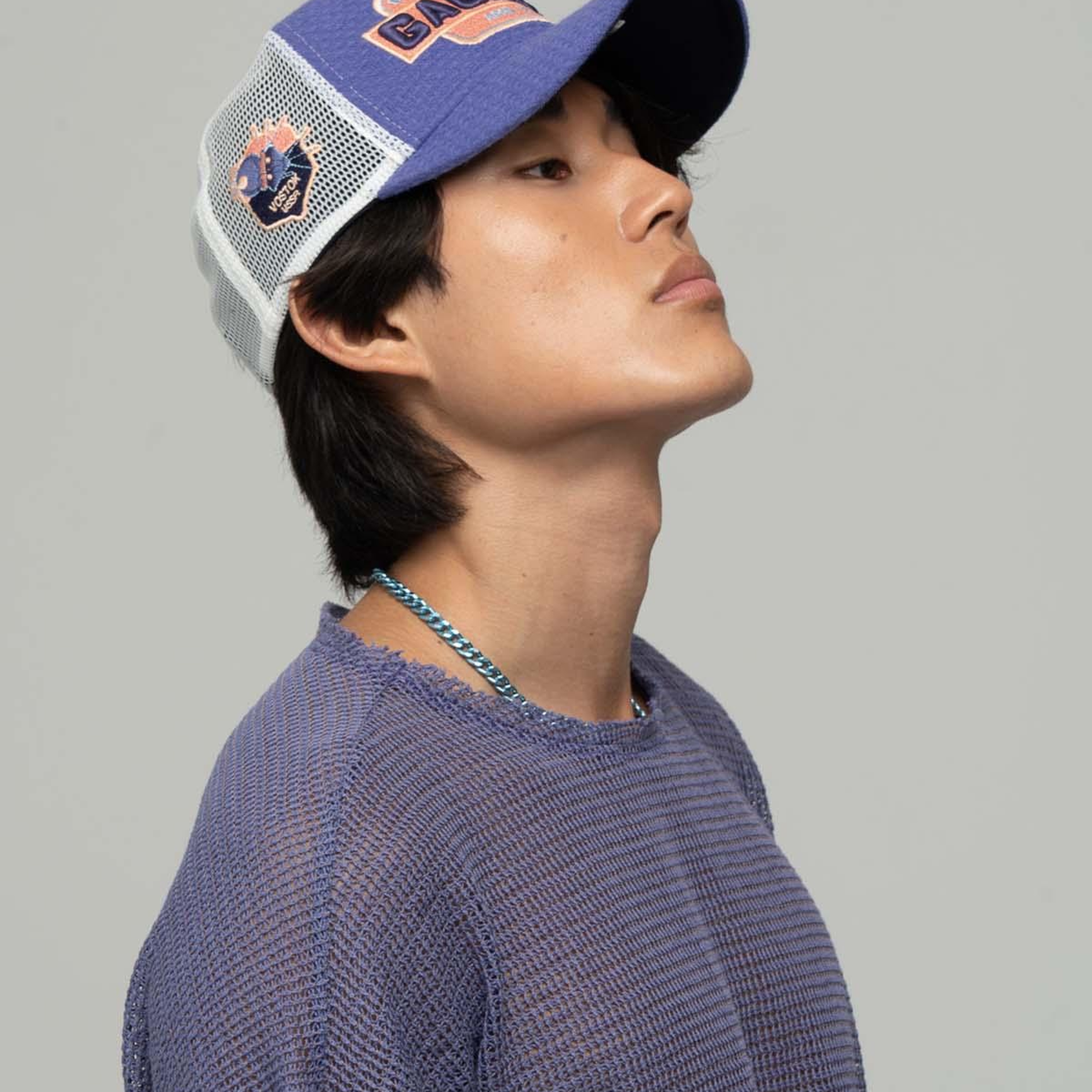 RustandRich - Trucker Hat-Curved Visor-Urban Collection-Gagarin - Kadın Erkek - Mor