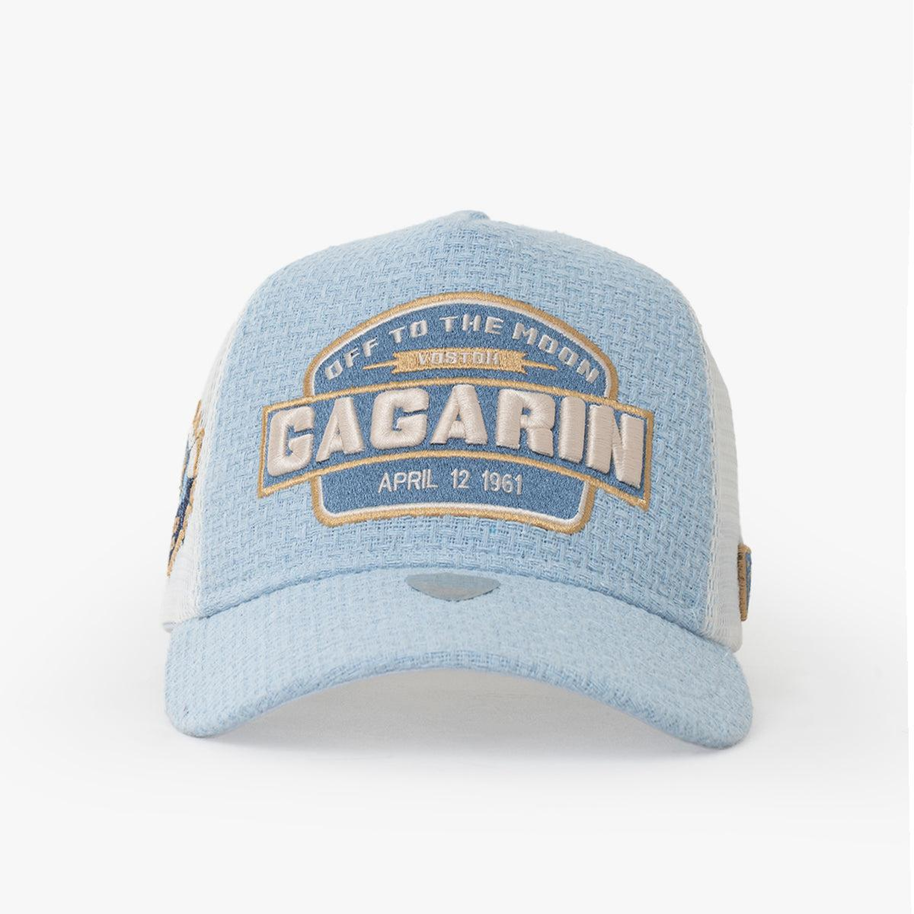 RustandRich - Trucker Hat-Curved Visor-Urban Collection-Gagarin - Kadın Erkek - Mavi