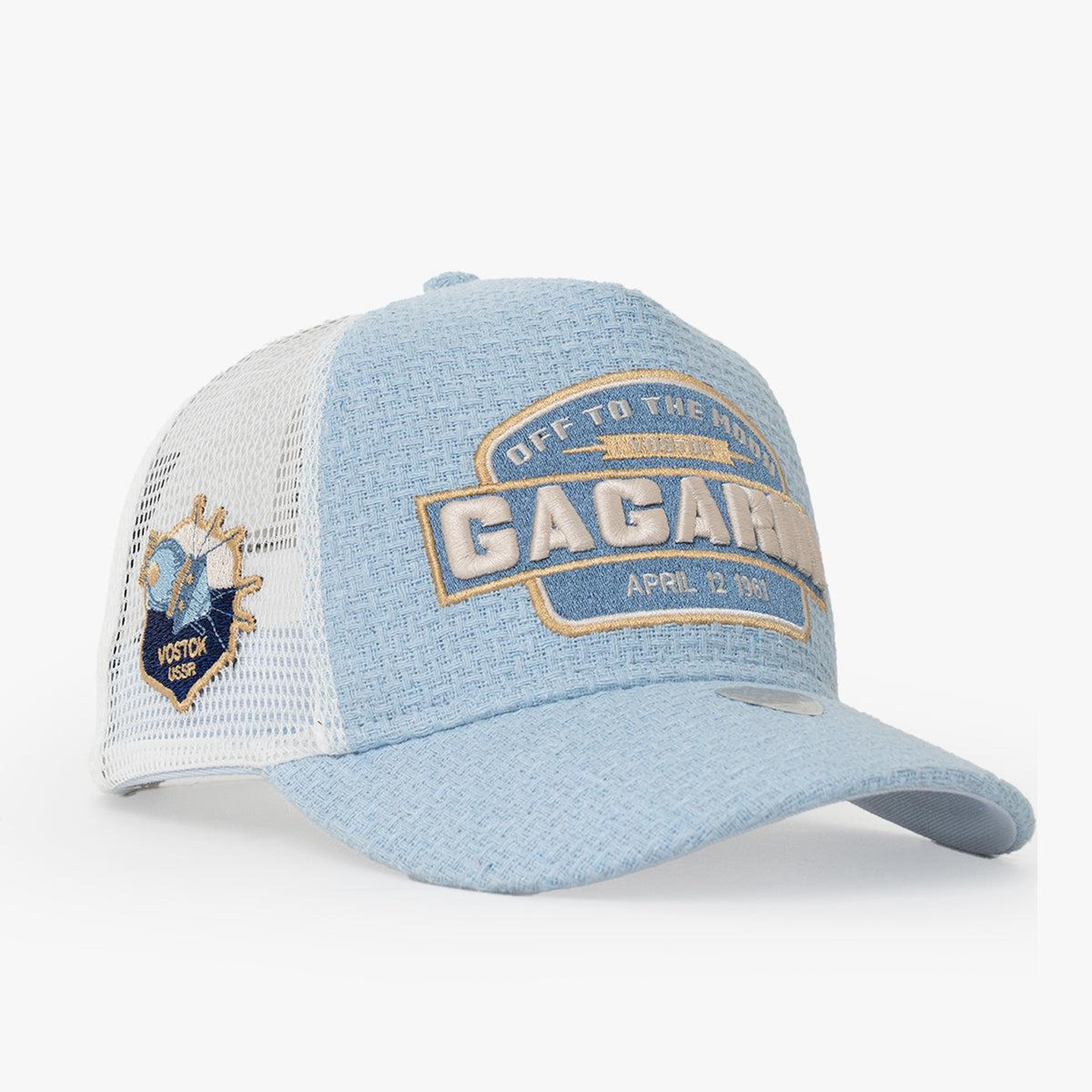 RustandRich - Trucker Hat-Curved Visor-Urban Collection-Gagarin - Kadın Erkek - Mavi