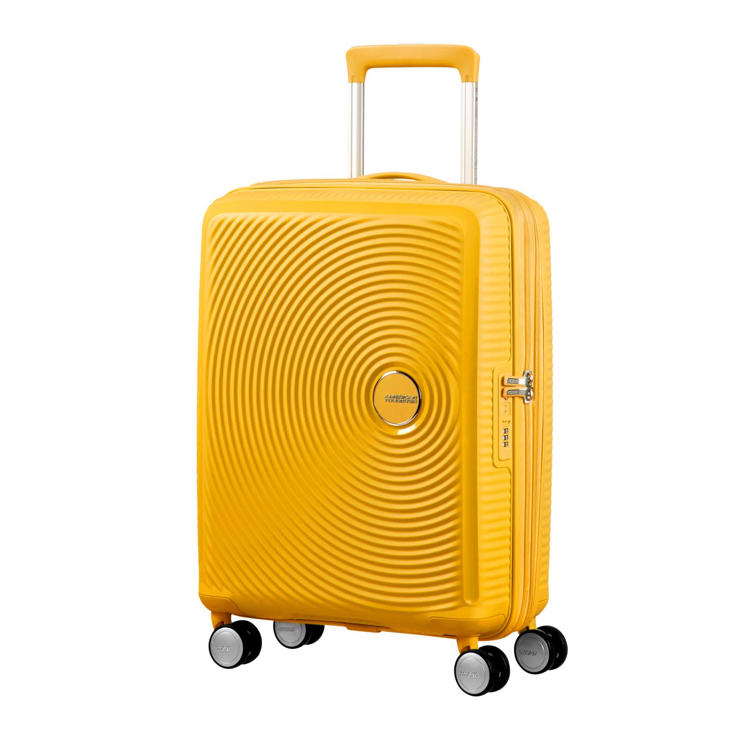 American Tourister Sarı Soundbox - Körüklü 55/20 Kabin Boy Sert Valiz