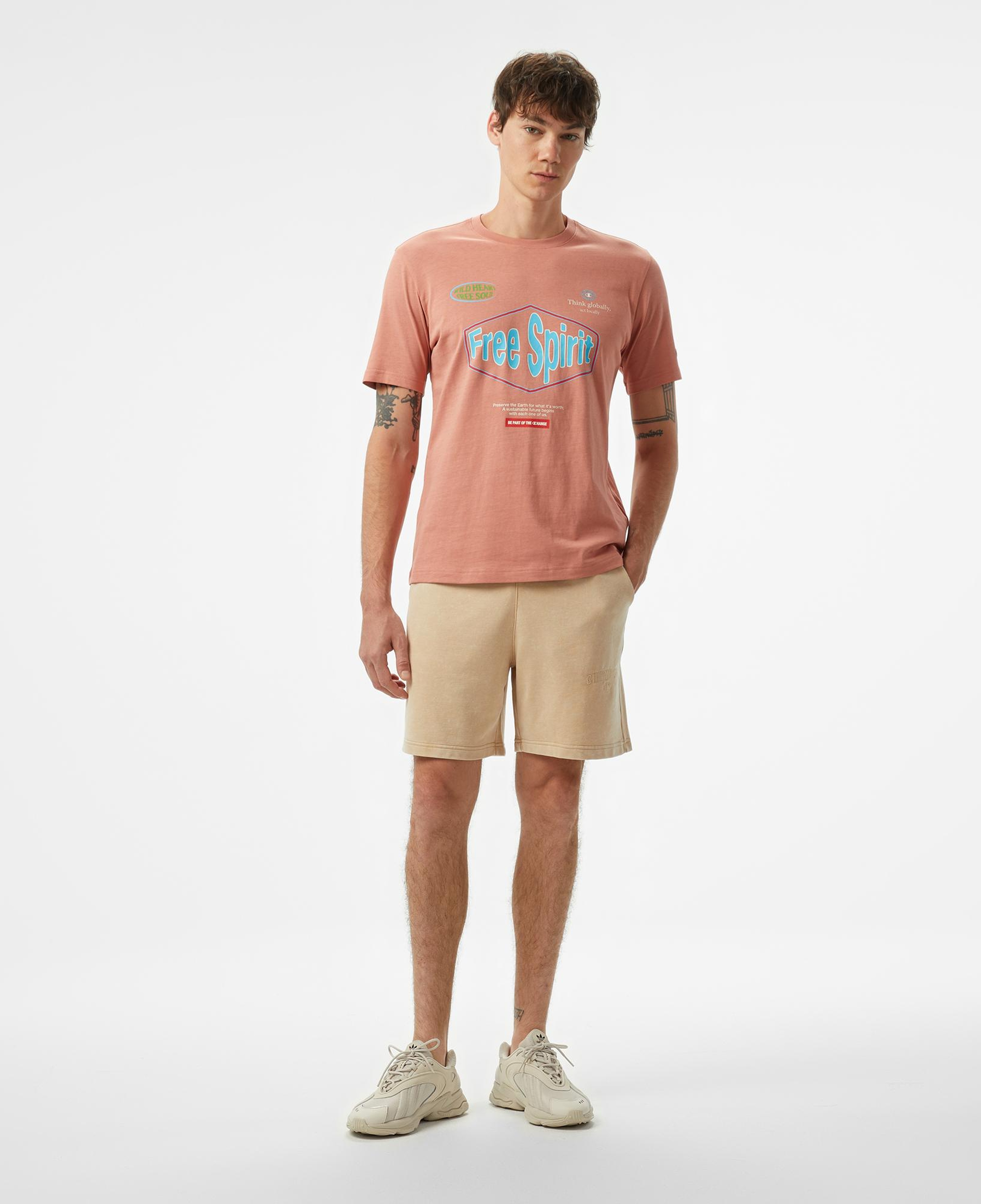 Champion Rib Cuff Erkek Bej Şort