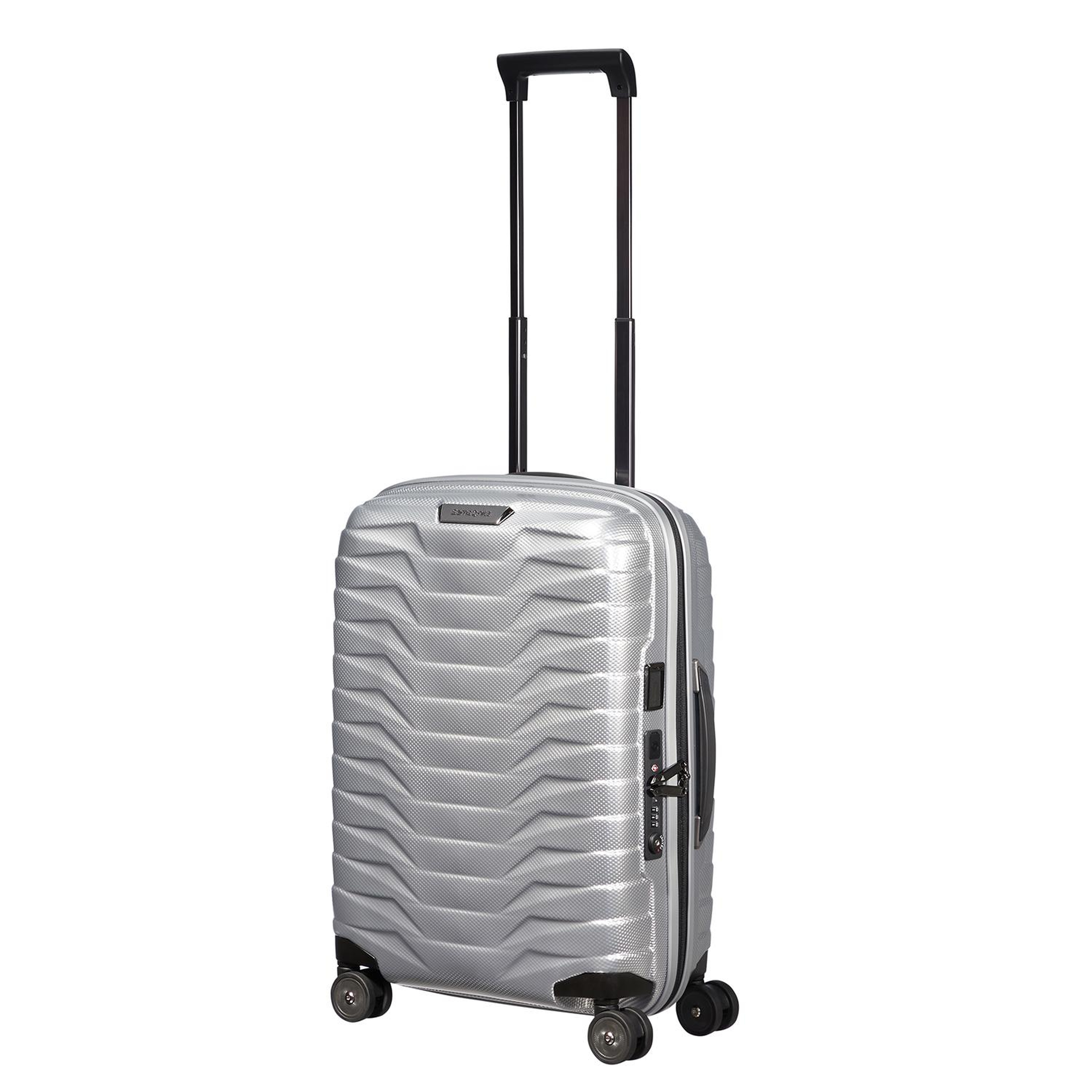 Samsonite Gri Proxis - Spinner 4 Tekerlekli Körüklü Kabin Boy Valiz 55 cm