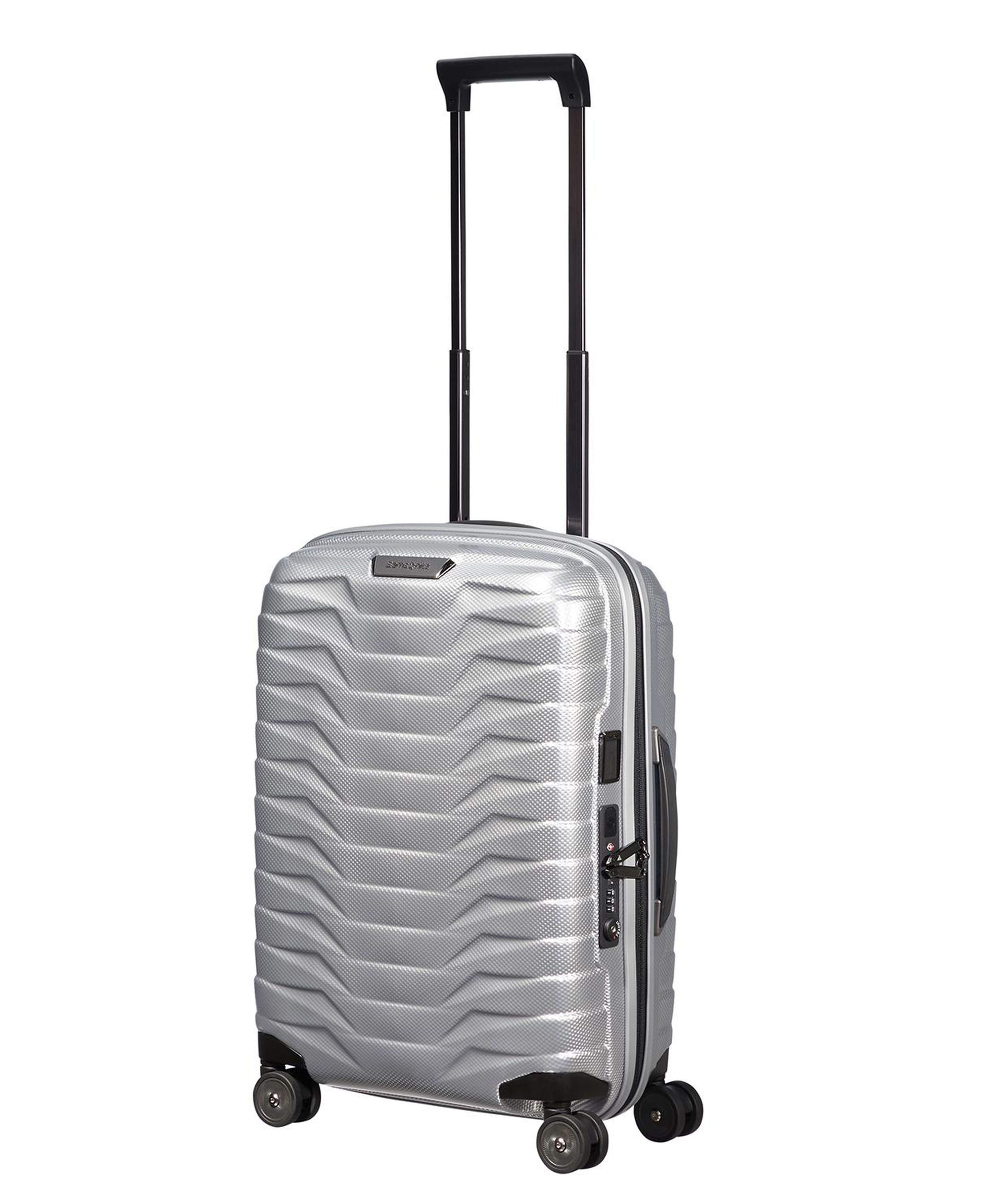 Samsonite Gri Proxis - Spinner 4 Tekerlekli Körüklü Kabin Boy Valiz 55 cm