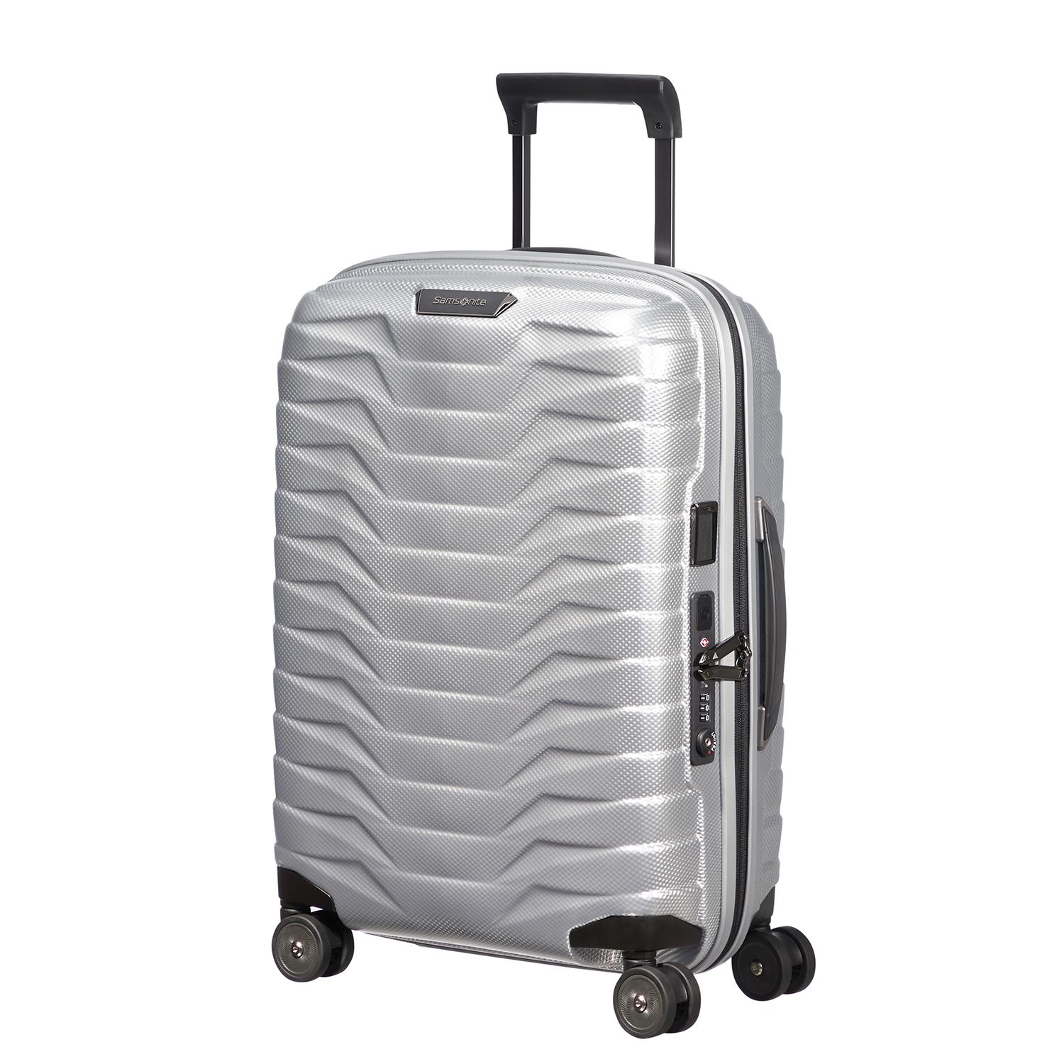 Samsonite Gri Proxis - Spinner 4 Tekerlekli Körüklü Kabin Boy Valiz 55 cm