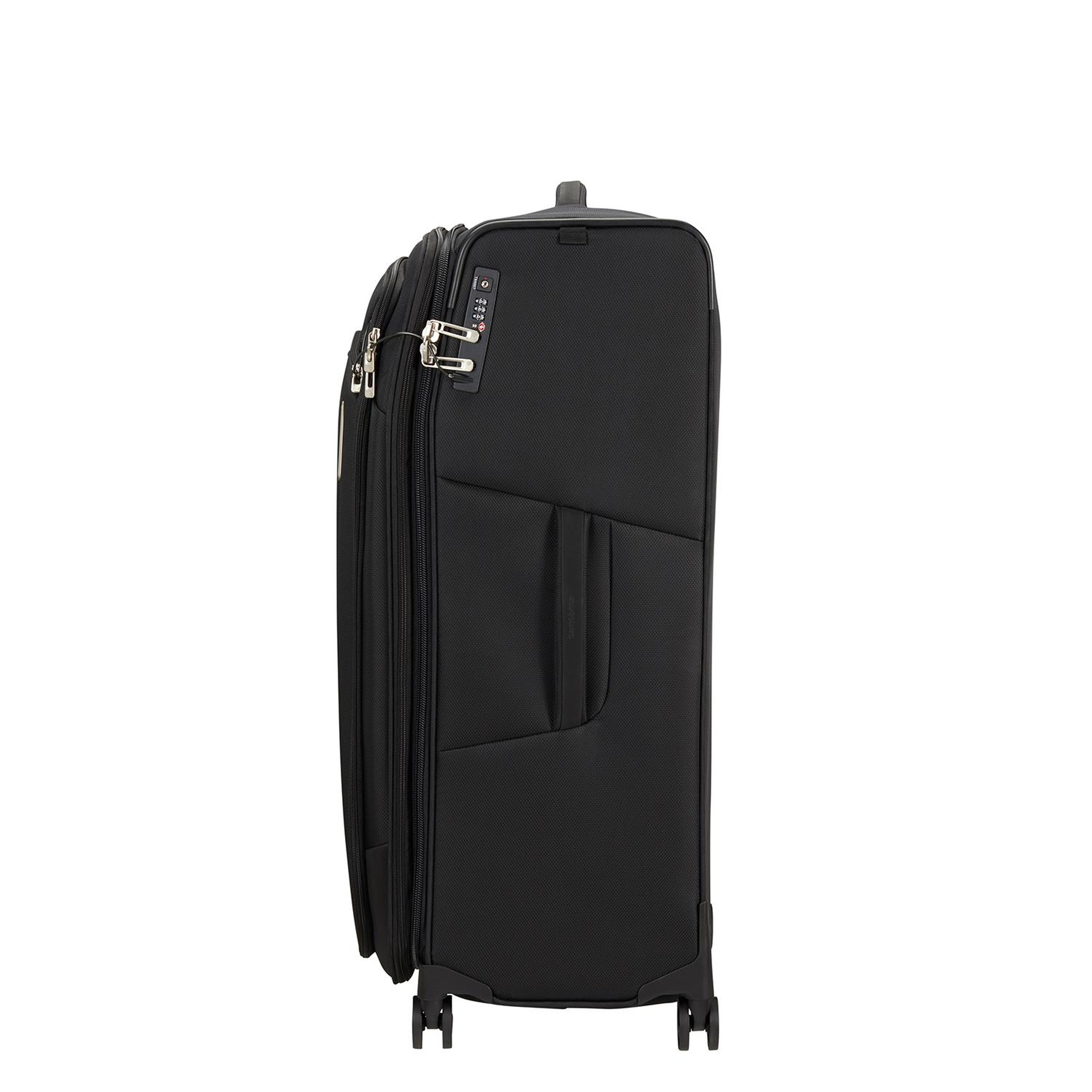 Samsonite Siyah Spinner Respark - Körüklü 4 Tekerlekli Büyük Boy Valiz 82 cm