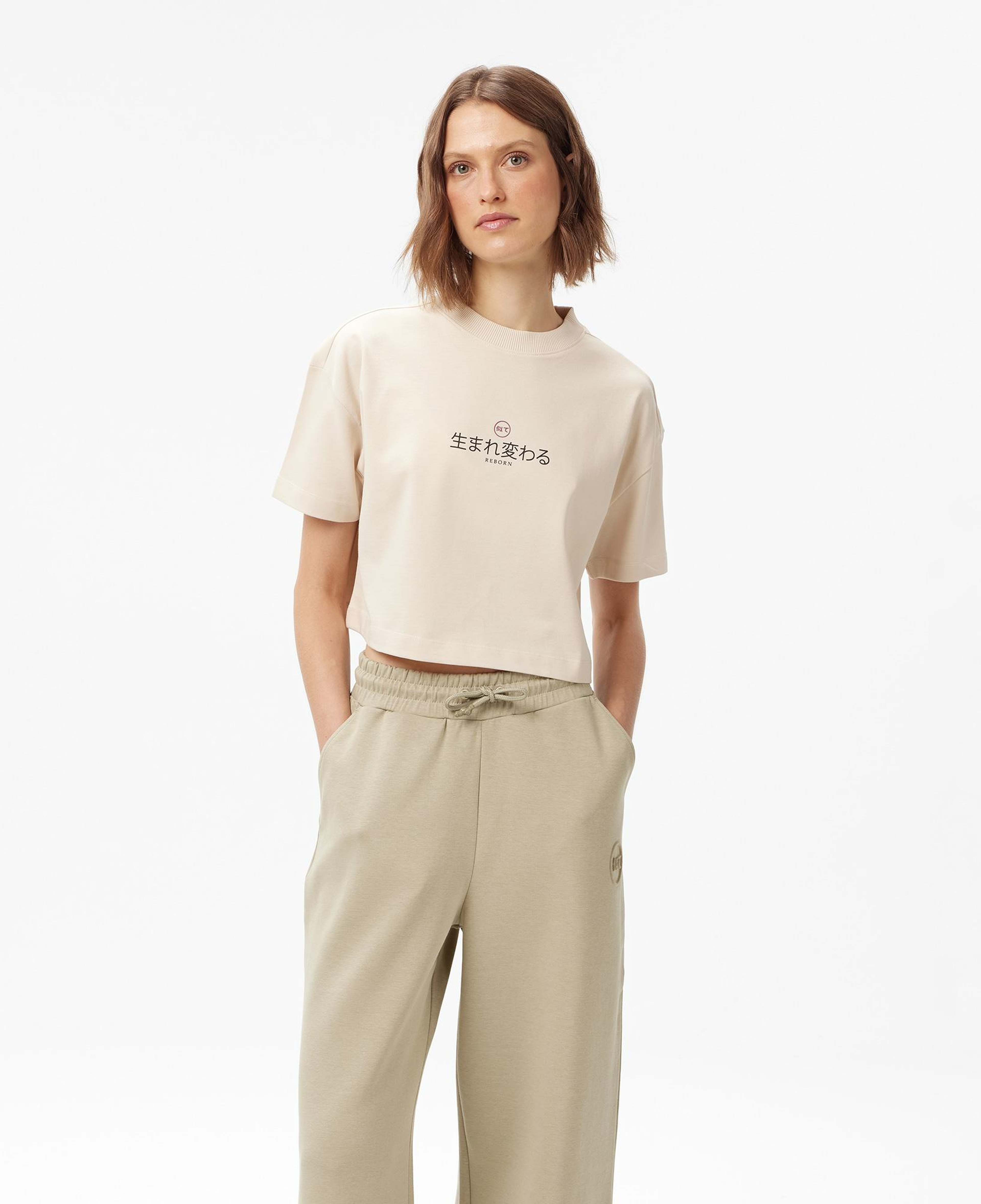 UNITED4 Classic Kadın Gri T-Shirt