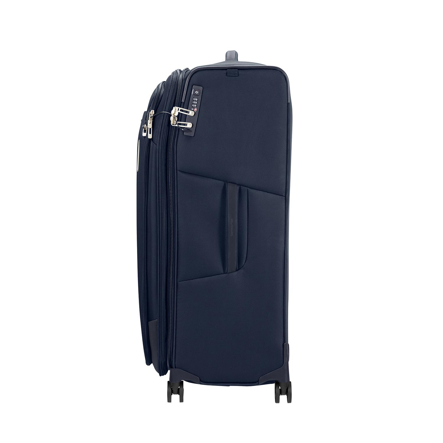 Samsonite Lacivert Spinner Respark - Körüklü 4 Tekerlekli 82 cm Büyük Boy Valiz