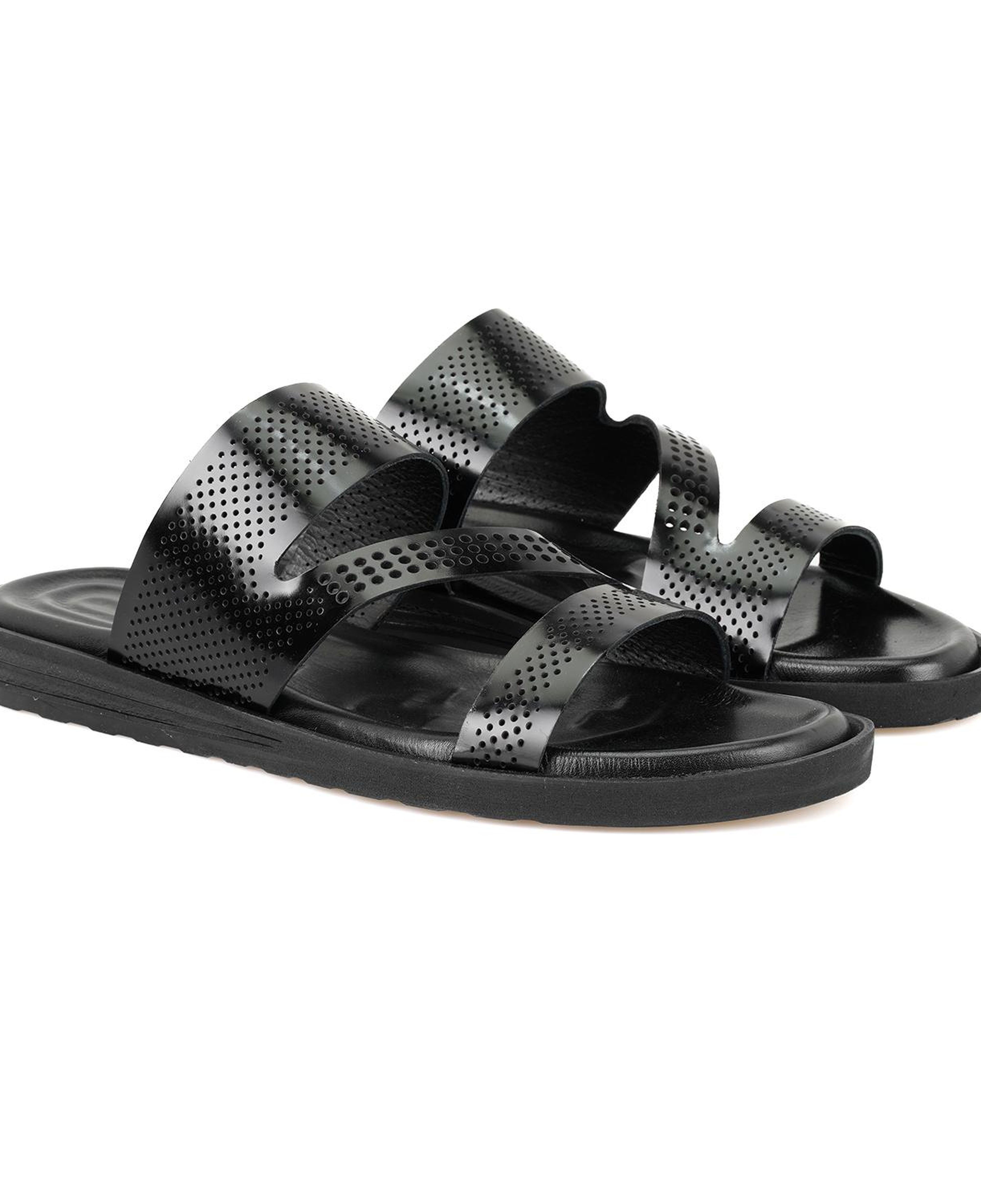 Joseph Siyah Erkek Deri Terlik