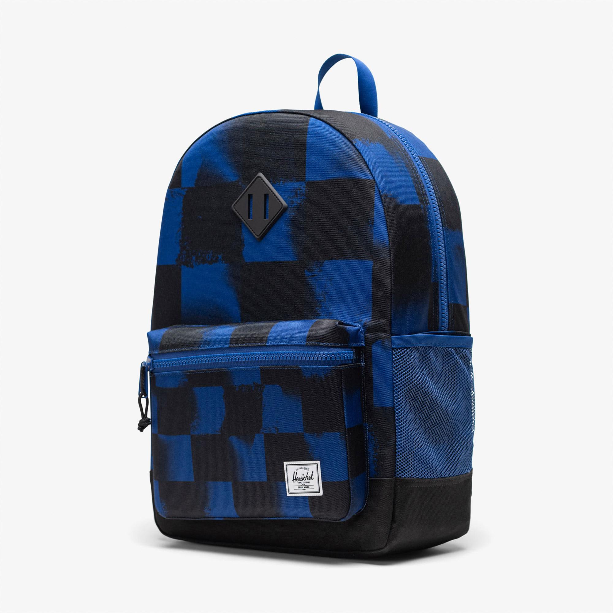 Herschel Heritage Checkered Çocuk Siyah/Mavi Sırt Çantası