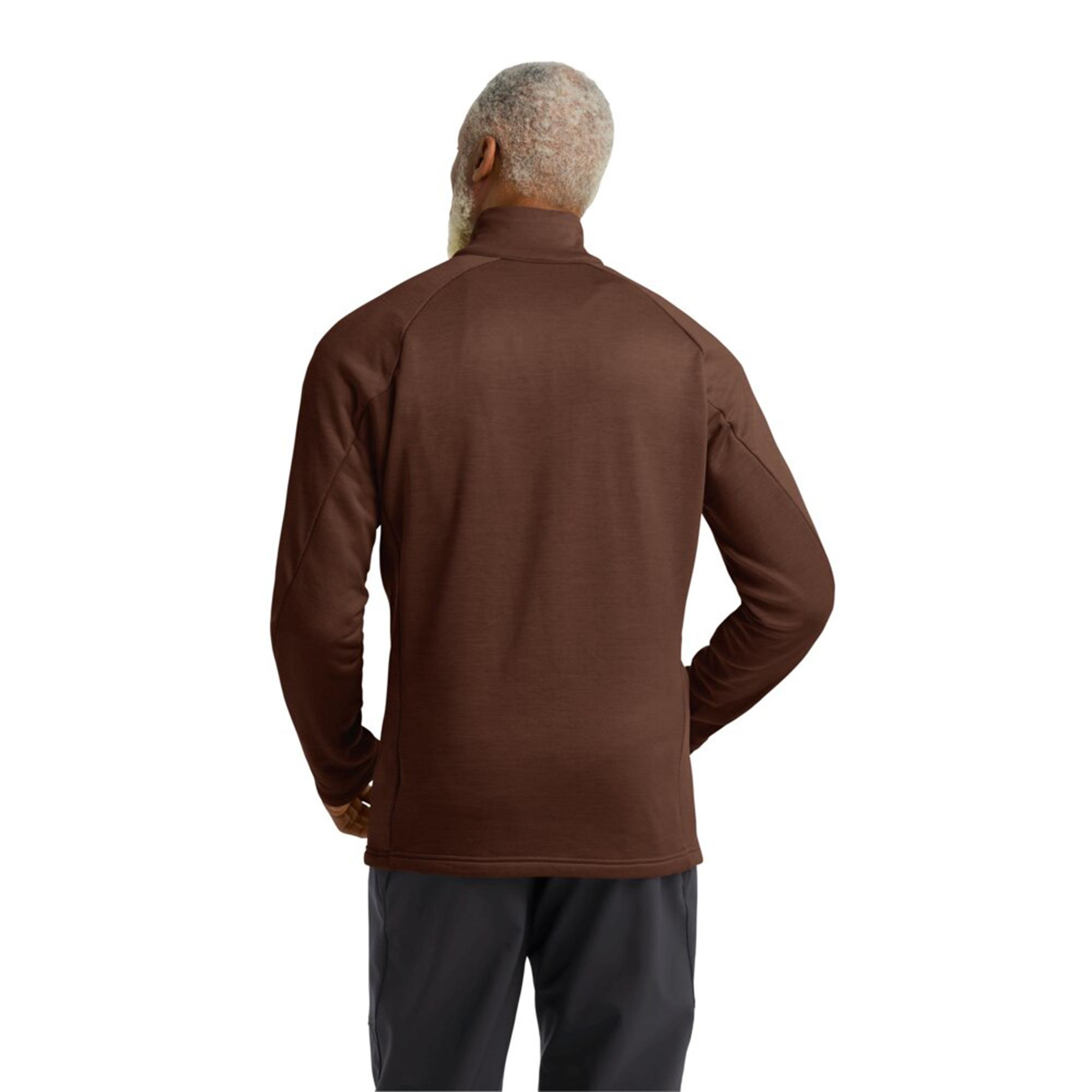 Jack Wolfskin Peak District Full Zipped Erkek kahverengi Ceket