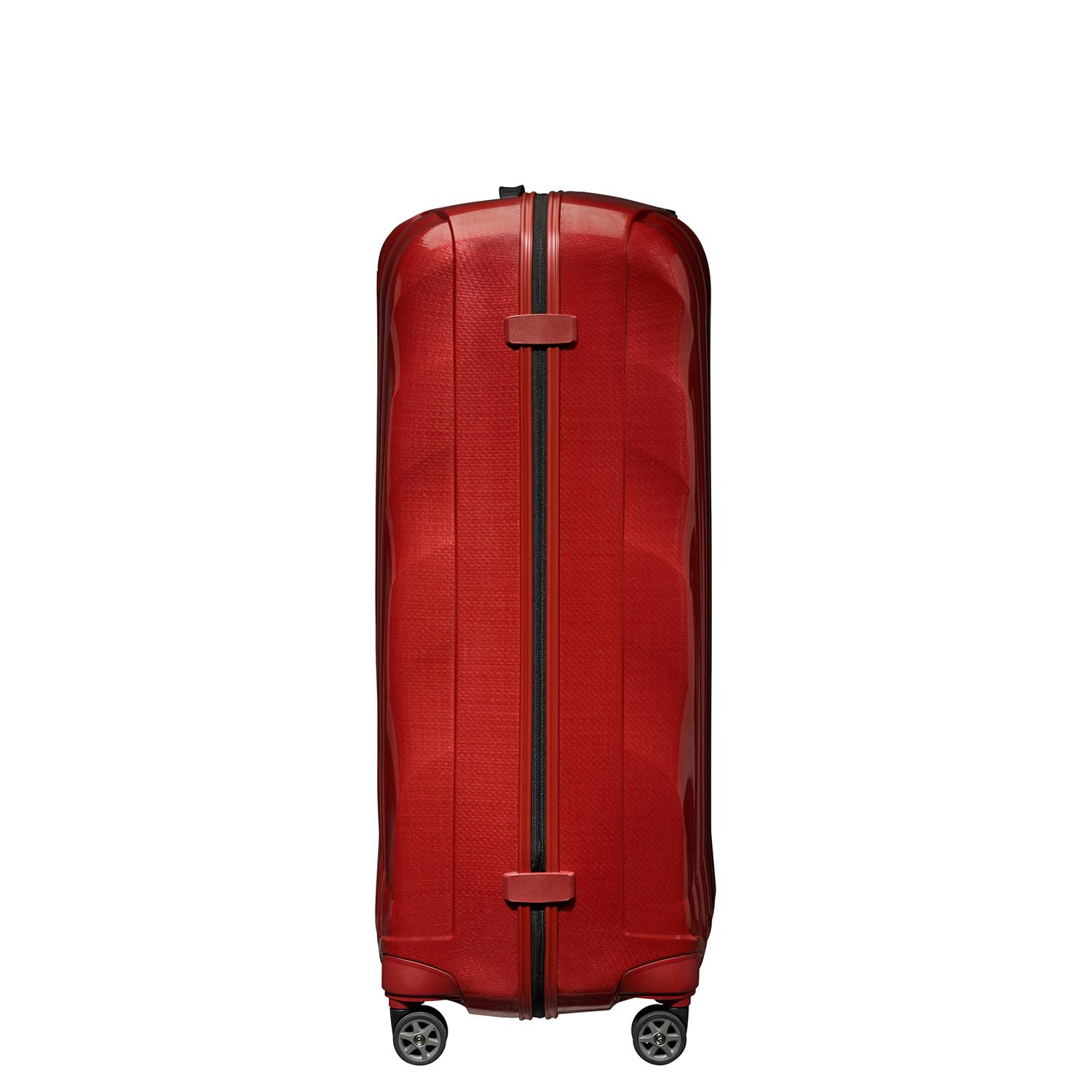 Samsonite Kırmızı C-Lite - Spinner 4 Tekerlekli Jumbo Büyük Boy Valiz 86cm