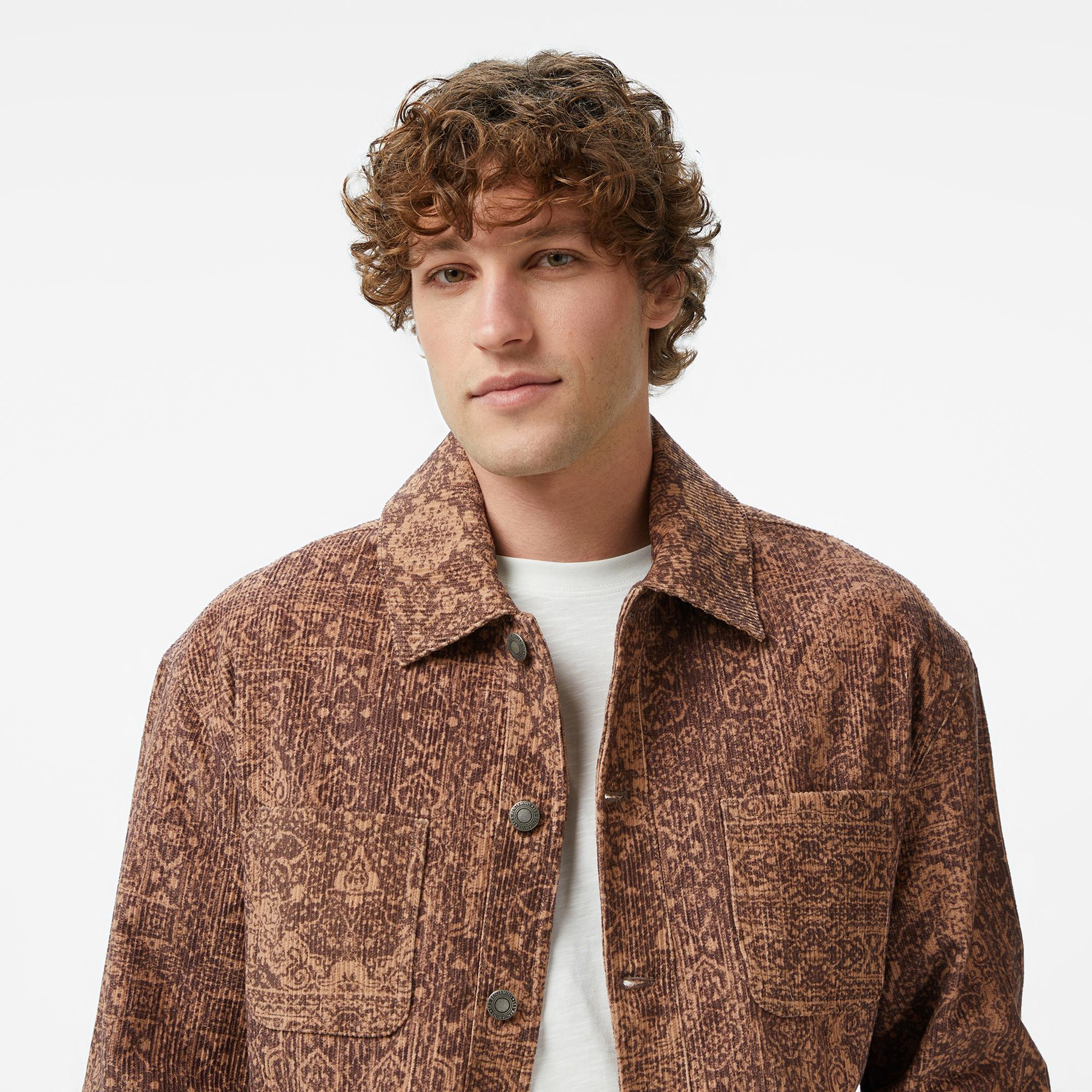 Les Benjamins Classic Fit Erkek Kahverengi Gömlek