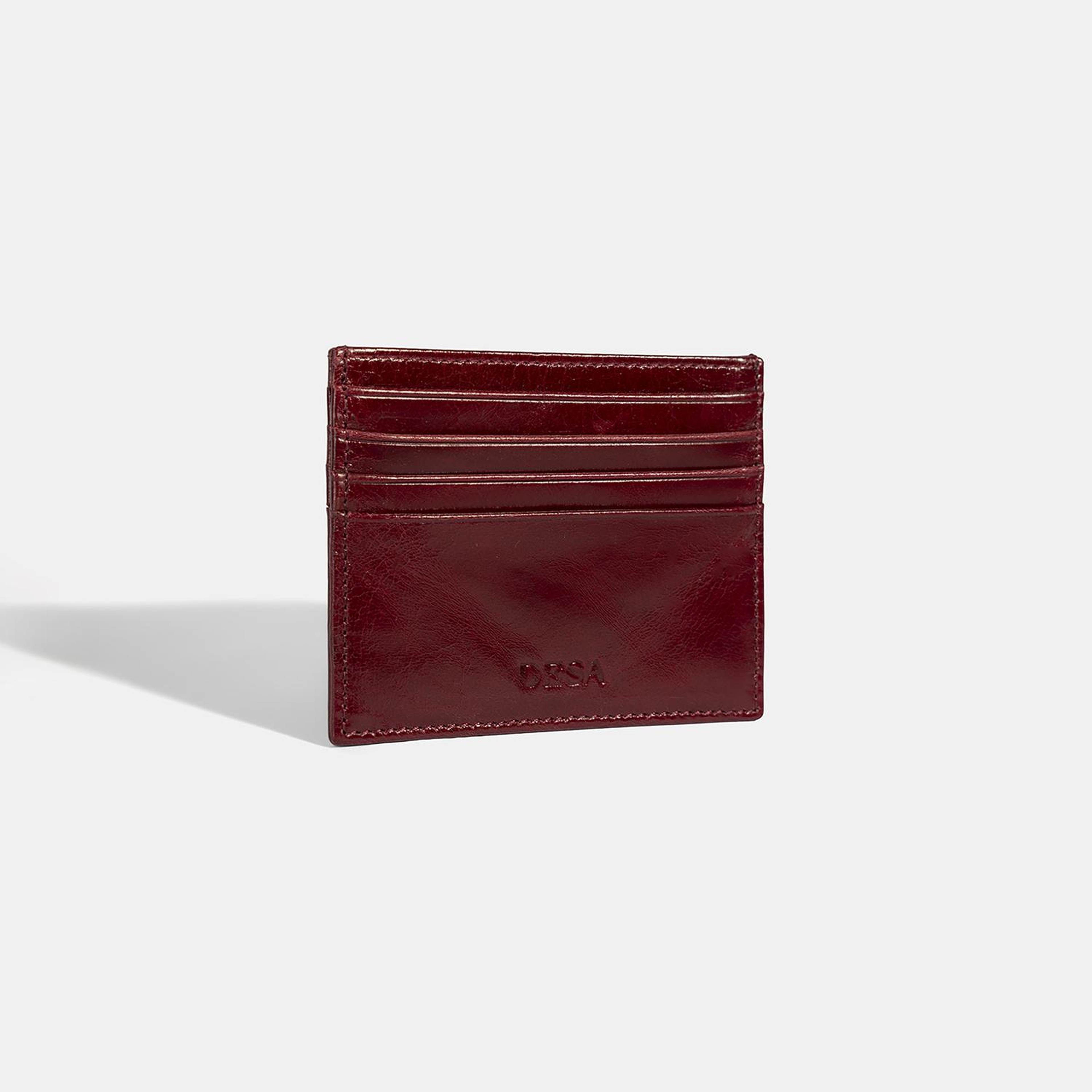 Kadın Bordo Deri Kartlık