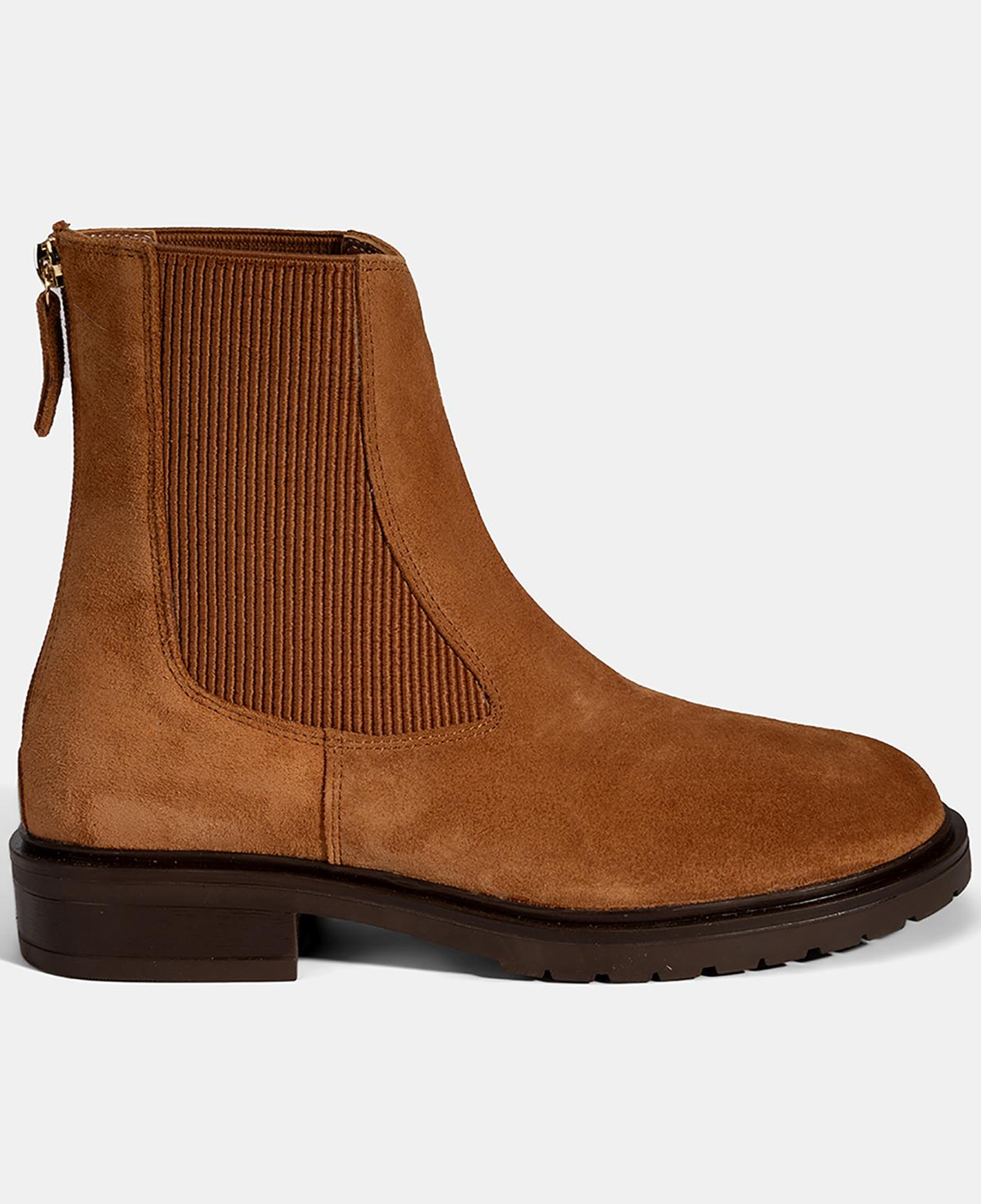 Kadın Taba Lastikli Süet Chelsea Bot