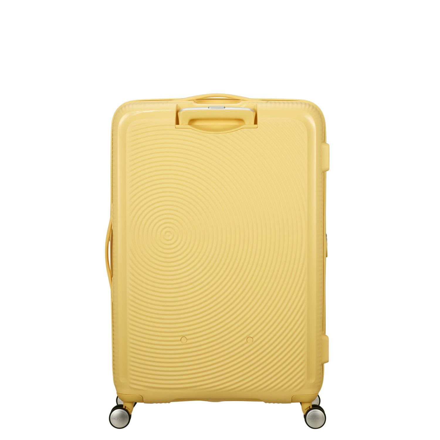 American Tourister Sarı Soundbox - Körüklü 77 cm Büyük Sert Valiz