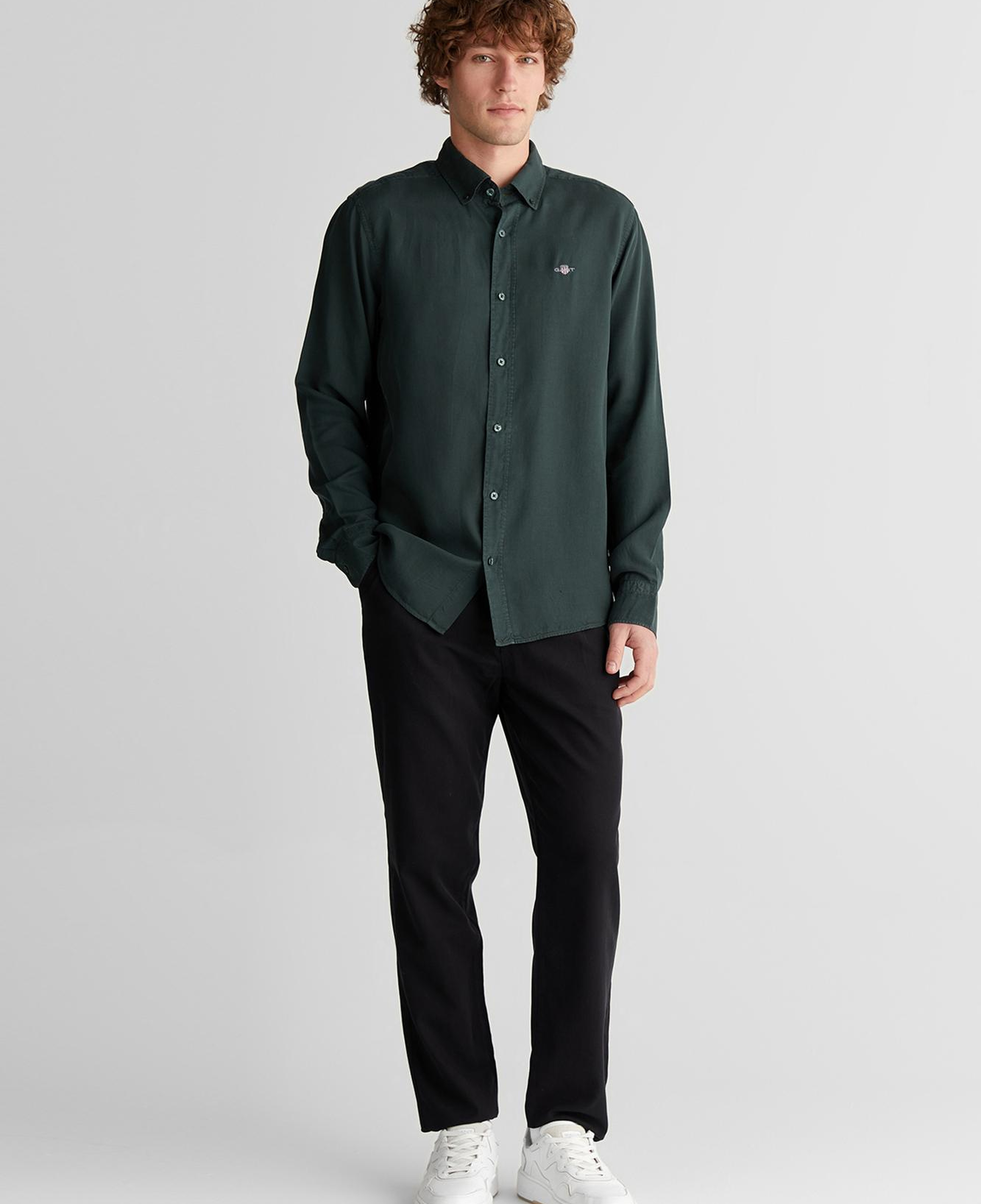 GANT Erkek Yeşil Gömlek