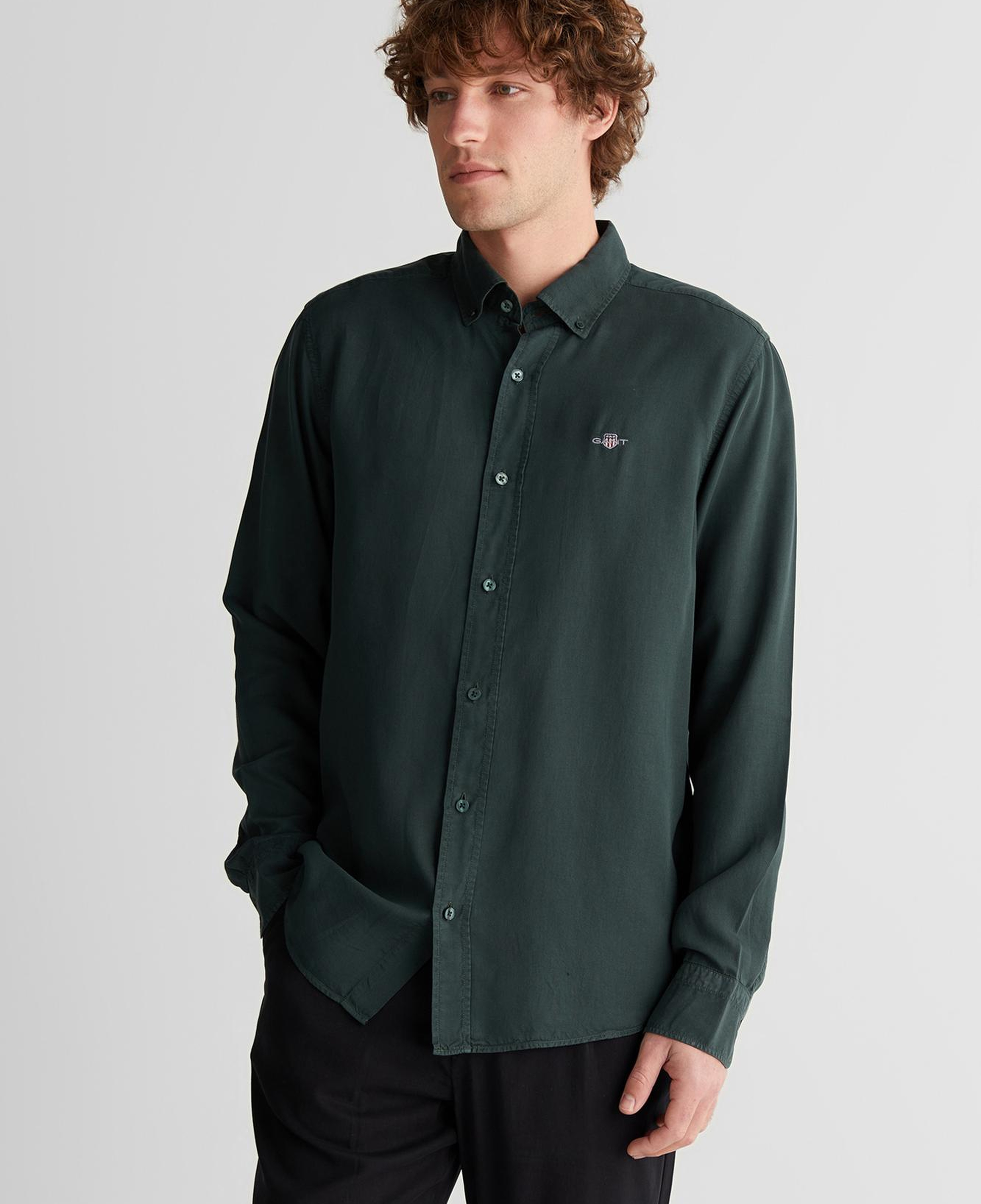 GANT Erkek Yeşil Gömlek