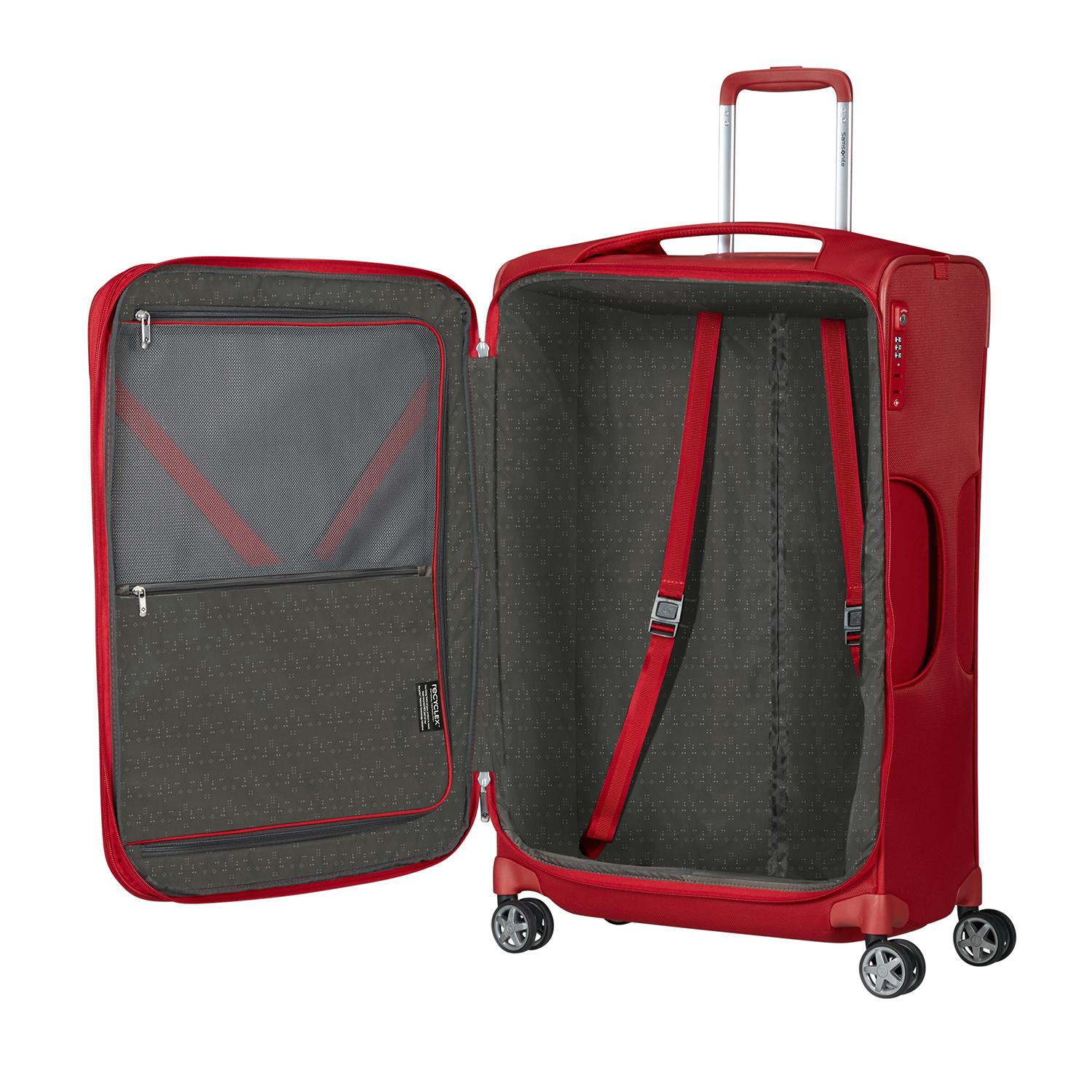 Samsonite Kırmızı Spinner D'lite - Körüklü 4 Tekerlekli 78 cm Büyük Boy Valiz