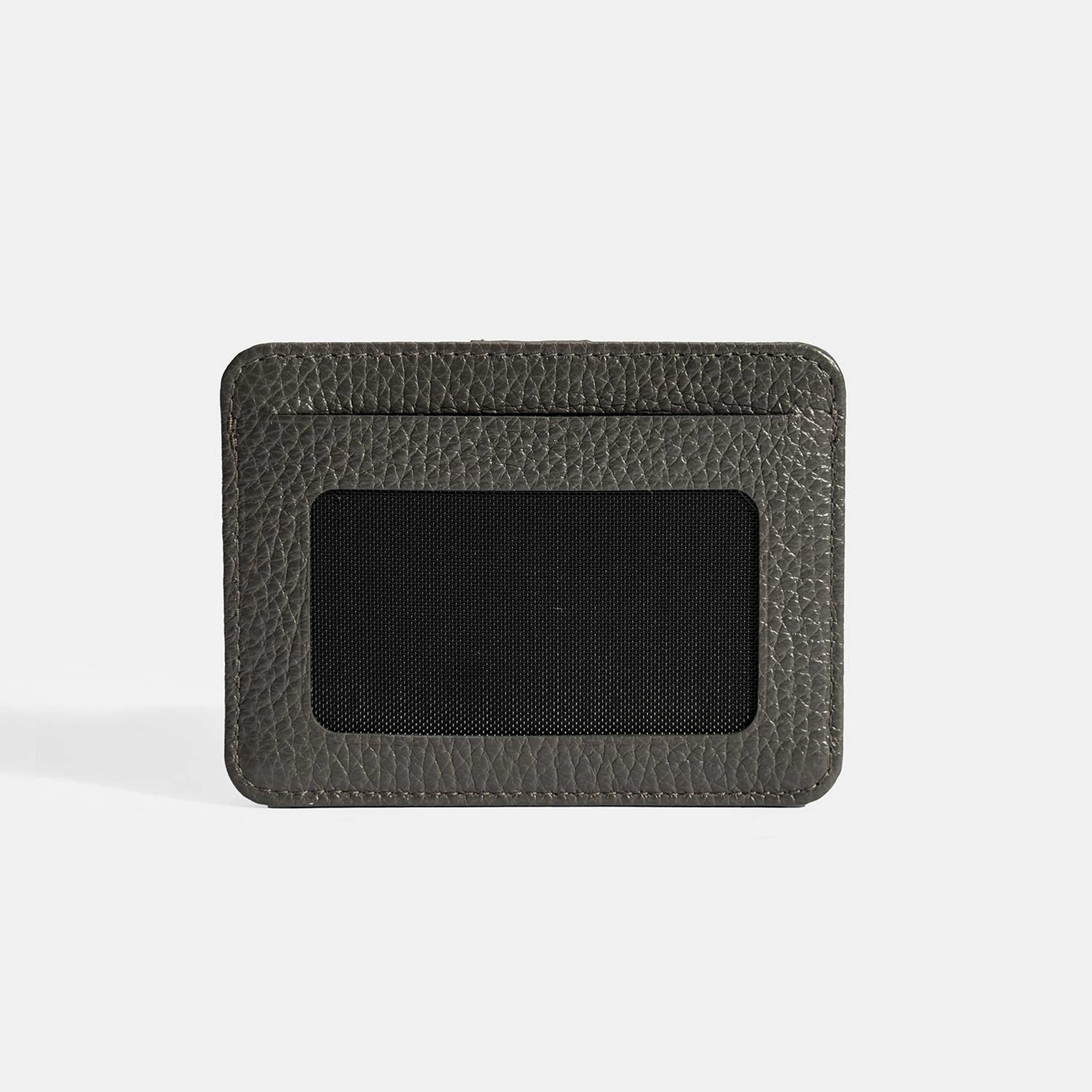 Erkek Koyu Gri Deri Kartlık