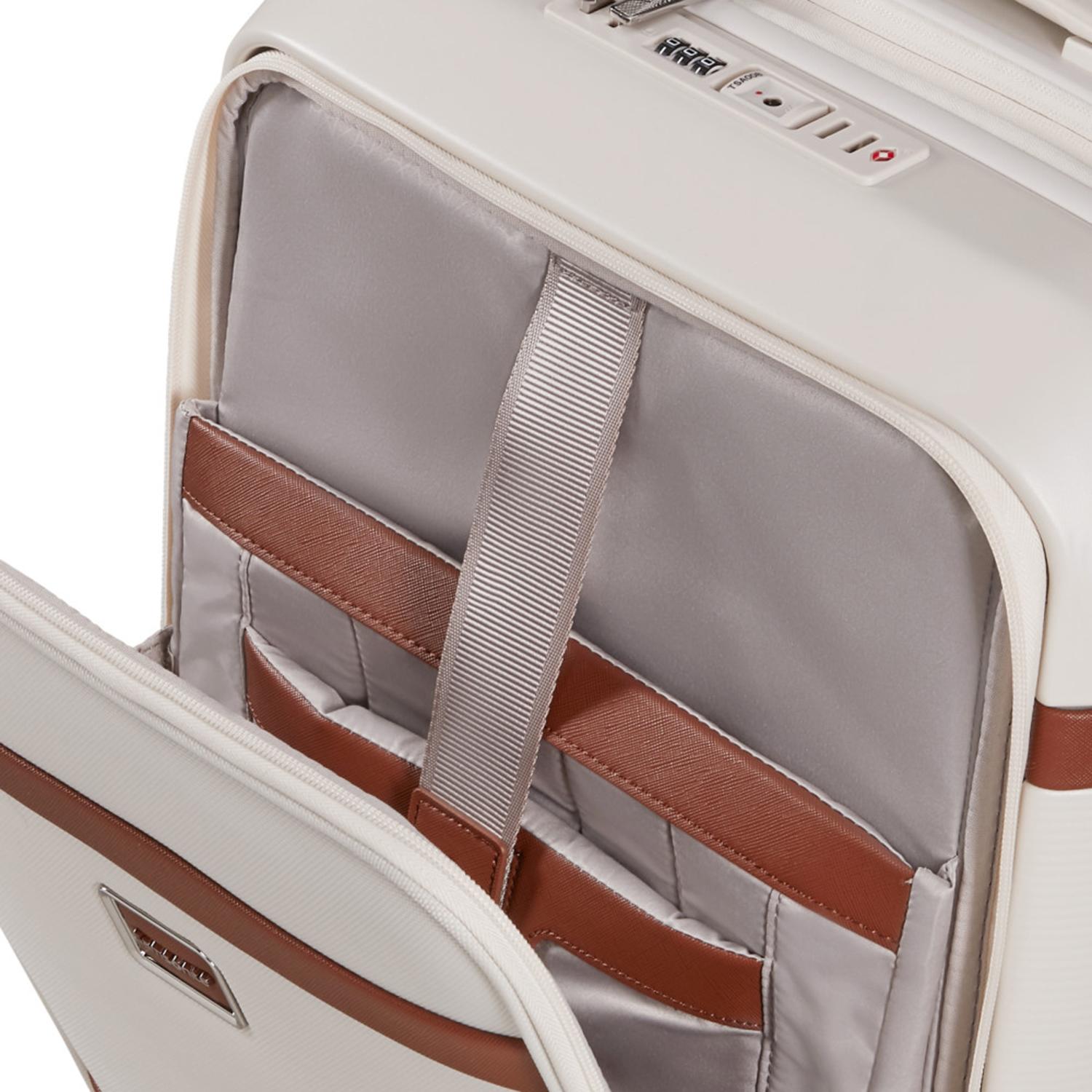 Samsonite Krem Image Spinner Körüklü - 55/20 Kabin Boy Valiz