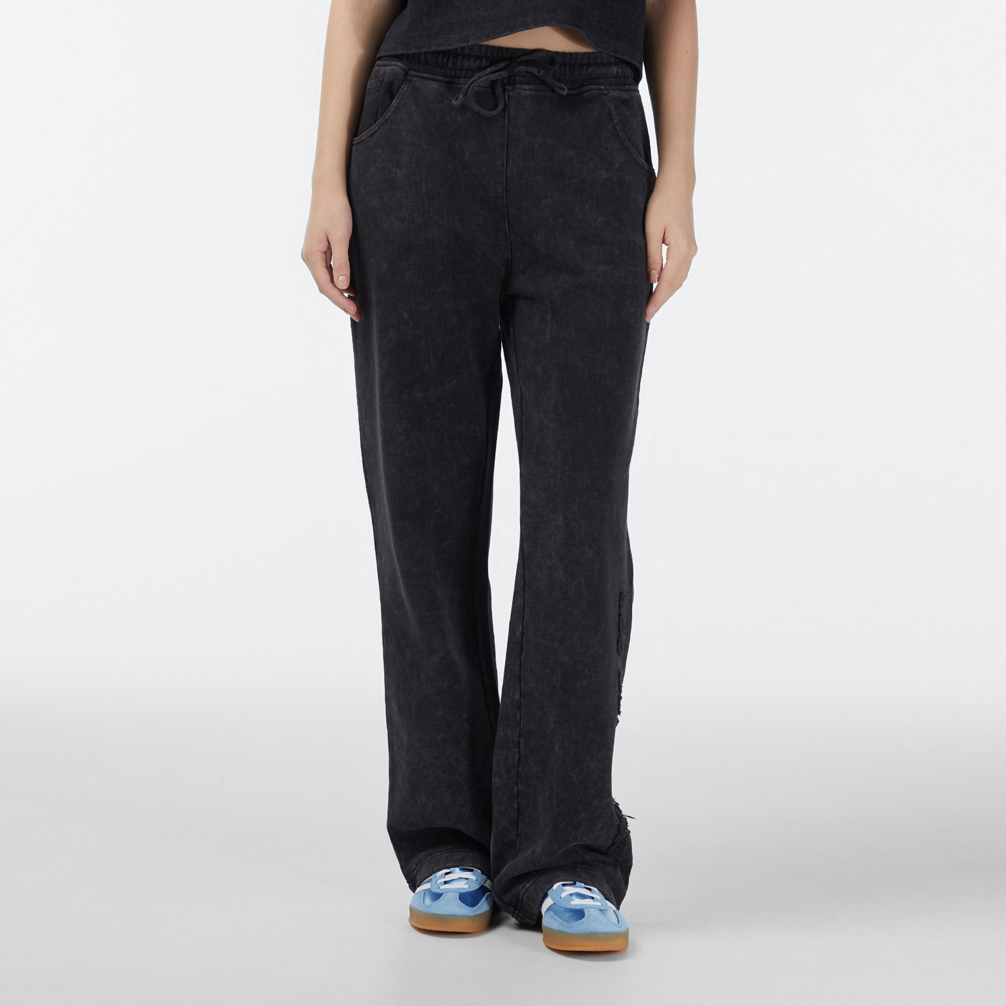 Les Benjamins Relaxed Fit Kadın Siyah Eşofman Altı