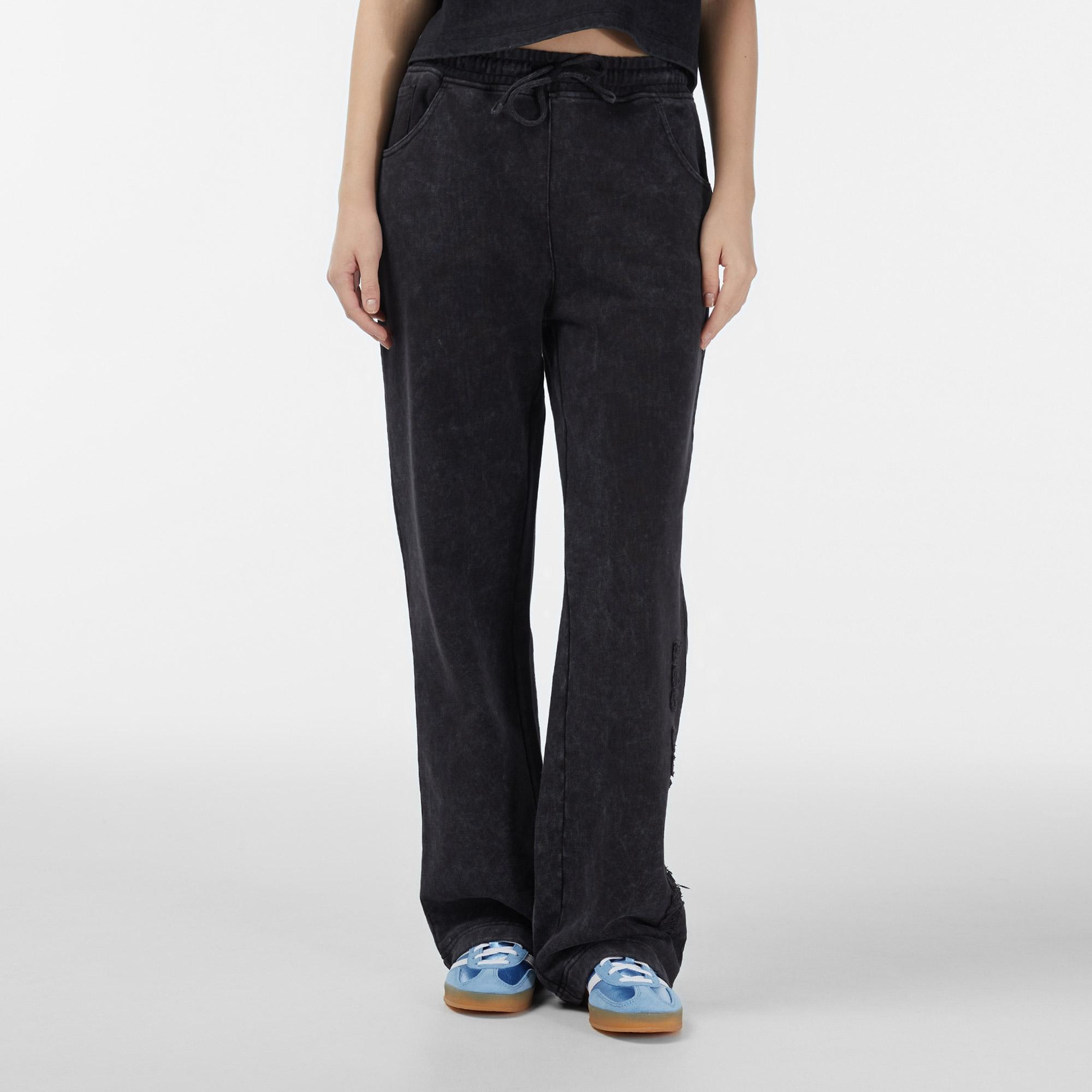 Les Benjamins Relaxed Fit Kadın Siyah Eşofman Altı