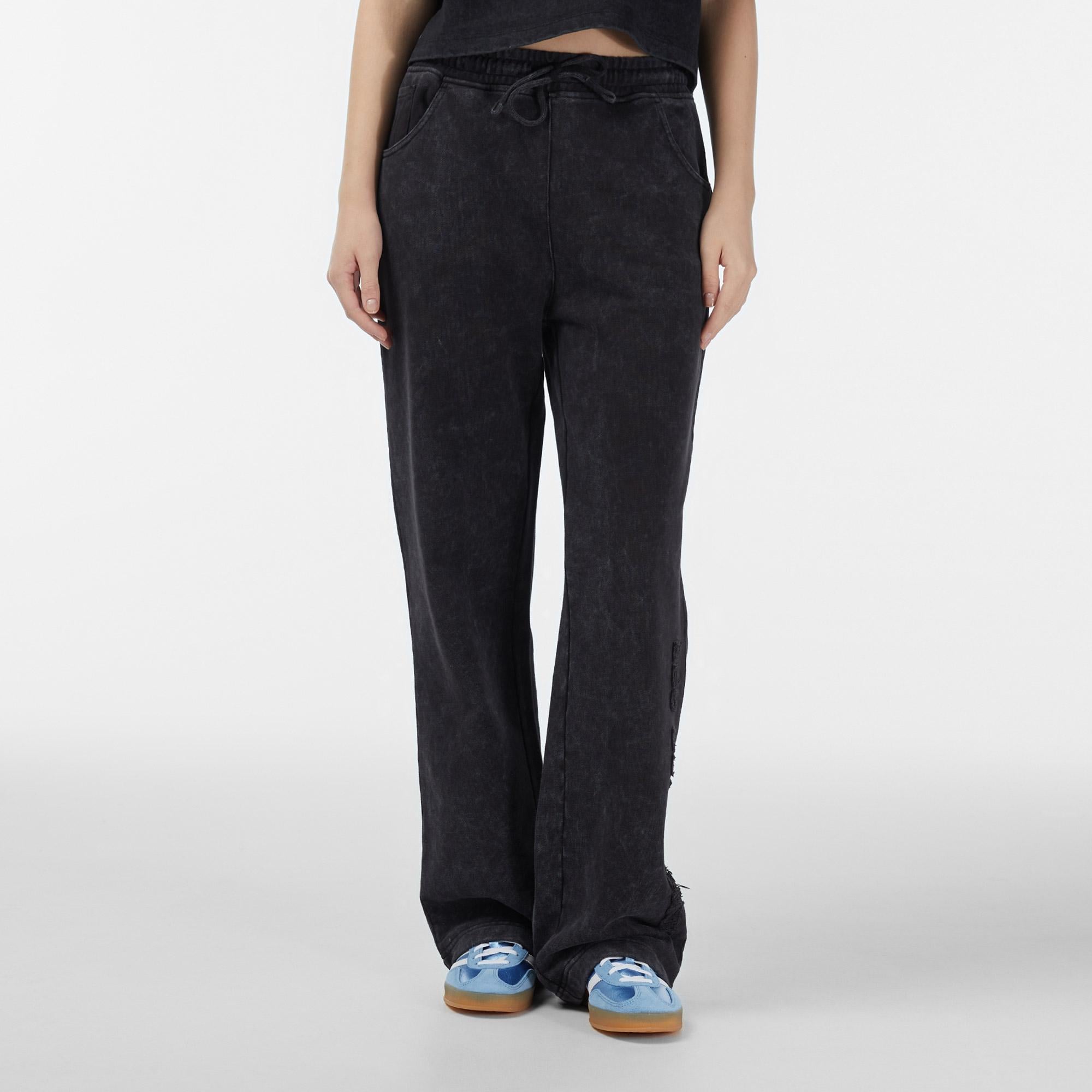 Les Benjamins Relaxed Fit Kadın Siyah Eşofman Altı