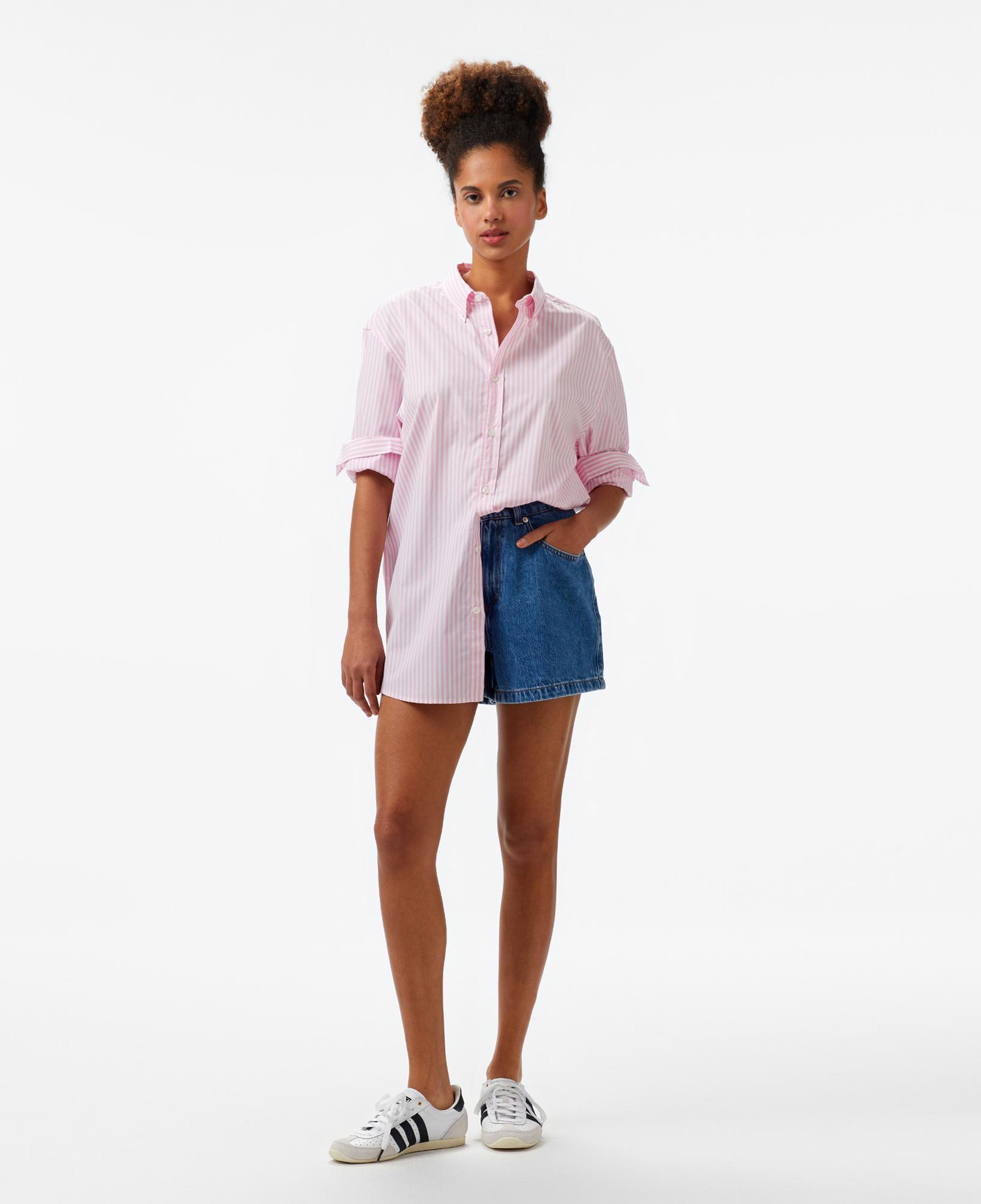 Les Benjamins Unisex Pembe Gömlek